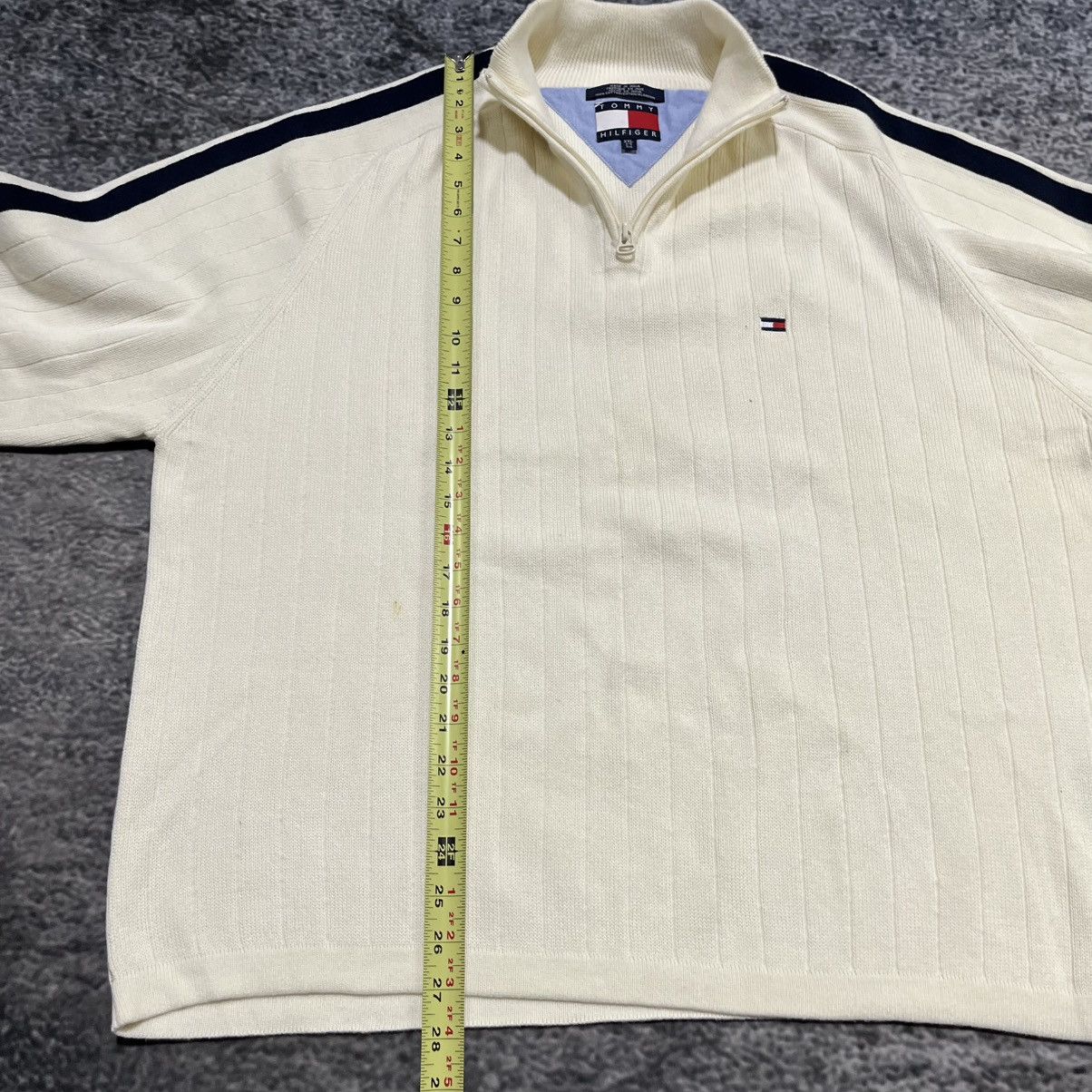 Tommy Hilfiger Vintage Tommy Hilfiger Y2K Skater White 1/4 Zip Sweater XXL Size US XXL / EU 58 / 5 - 10 Thumbnail