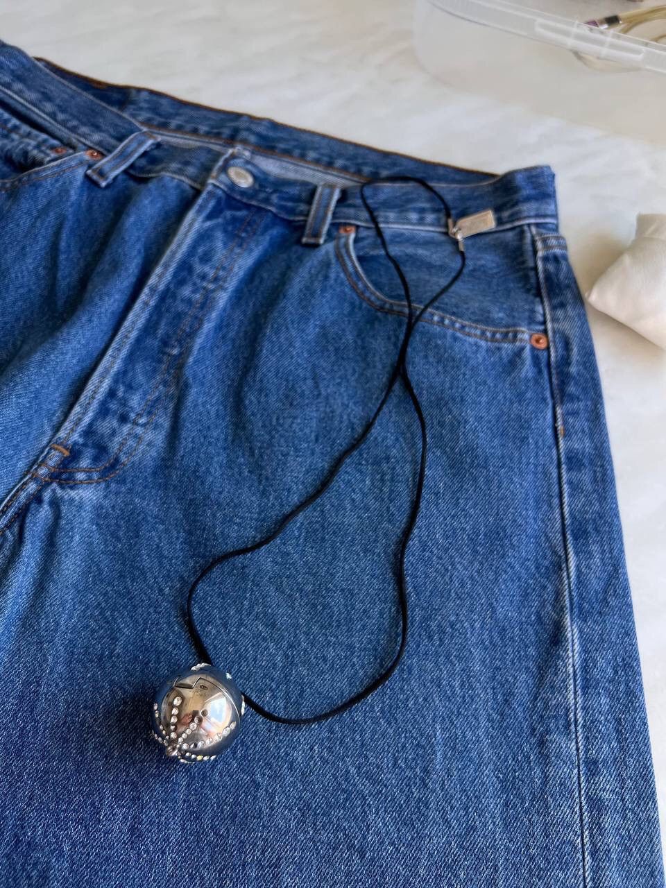 Christian Dior Monsieur × Dior 00s Vintage Christian Dior Ball Crystal Pendant Necklace Size ONE SIZE - 9 Thumbnail