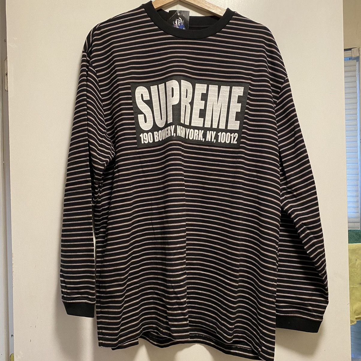 Supreme Supreme Thin Stripe Longsleeve Top Black Size US L / EU 52-54 / 3 - 1 Thumbnail