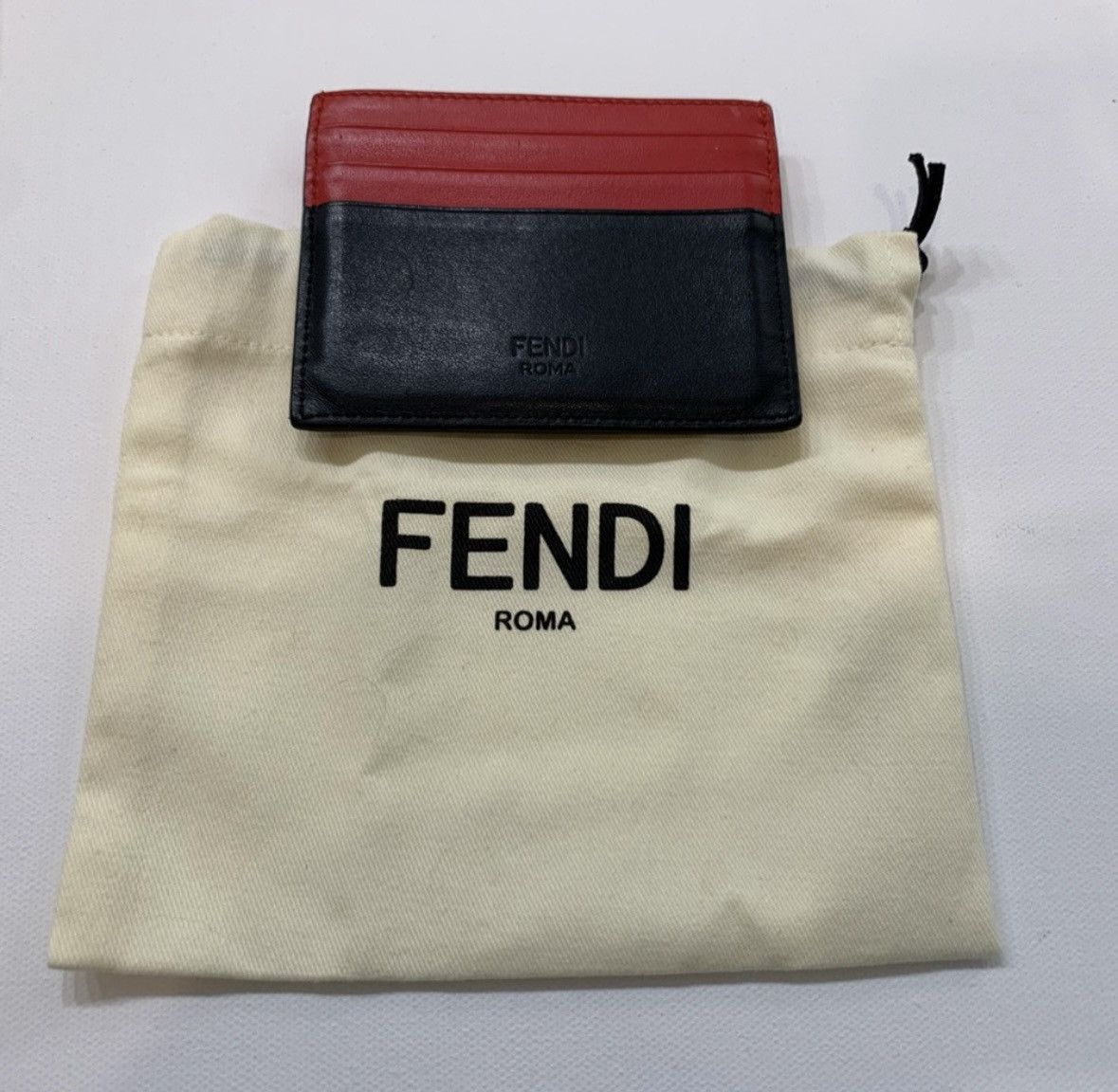 Fendi Fendi Bug Eyes Leather Card Holder Size 36 - 2 Thumbnail