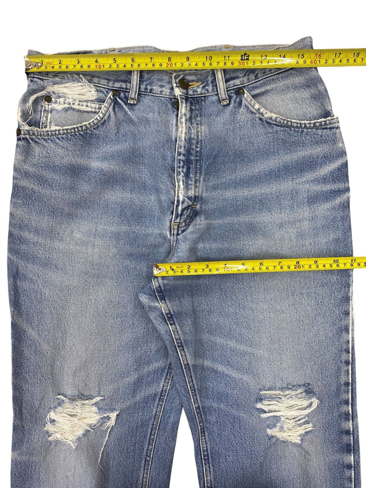 Lee Lee Brand Ripped Whiskers Style Loose Jeans Size US 32 / EU 48 - 9 Thumbnail