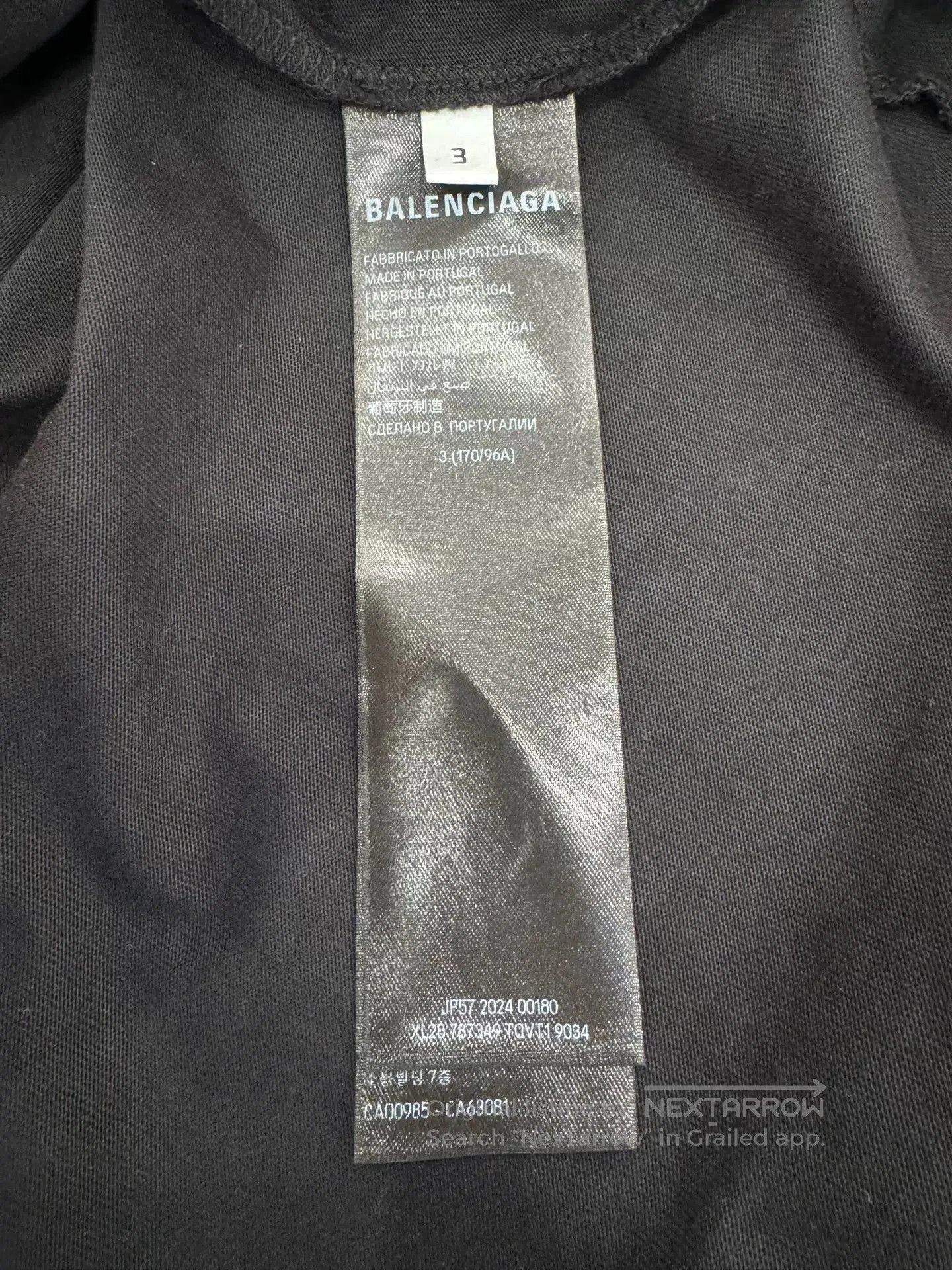 Balenciaga Balenciaga Rock Shield Logo Faded Black Tee. Size US L / EU 52-54 / 3 - 7 Thumbnail