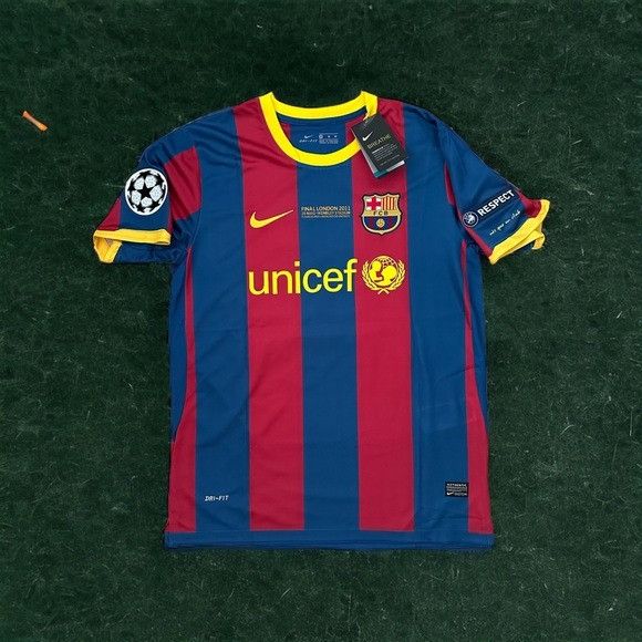 Nike Barcelona 2011 Retro Soccer Jersey Messi #10 Final Champions Size US S / EU 44-46 / 1 - 2 Thumbnail