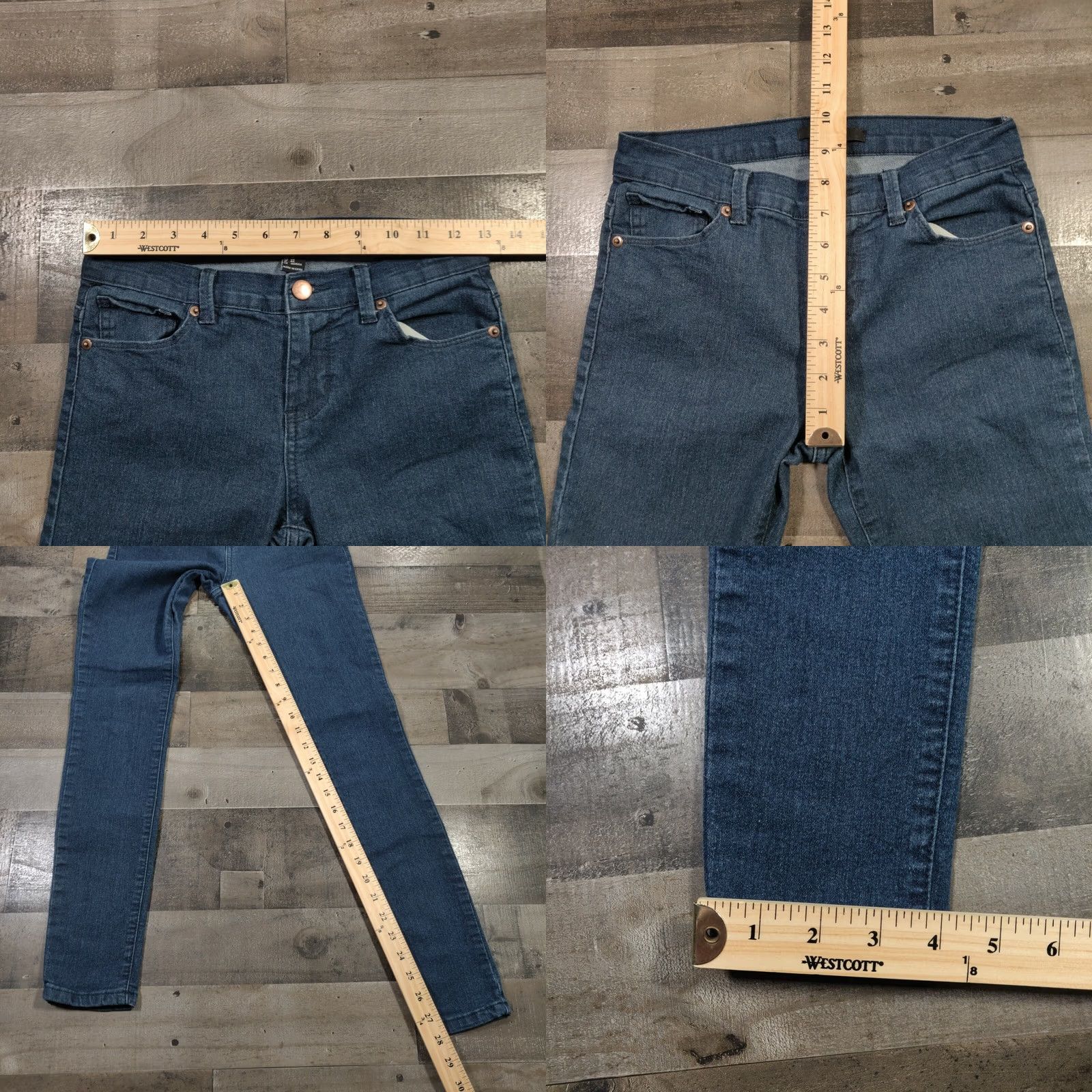 Forever 21 Forever 21 Jeans Womens 25 Low Rise Skinny Zip Closure Dark Wash Denim Blue 5-Pocket Mens? Size 42" / US 20 - 8 Thumbnail