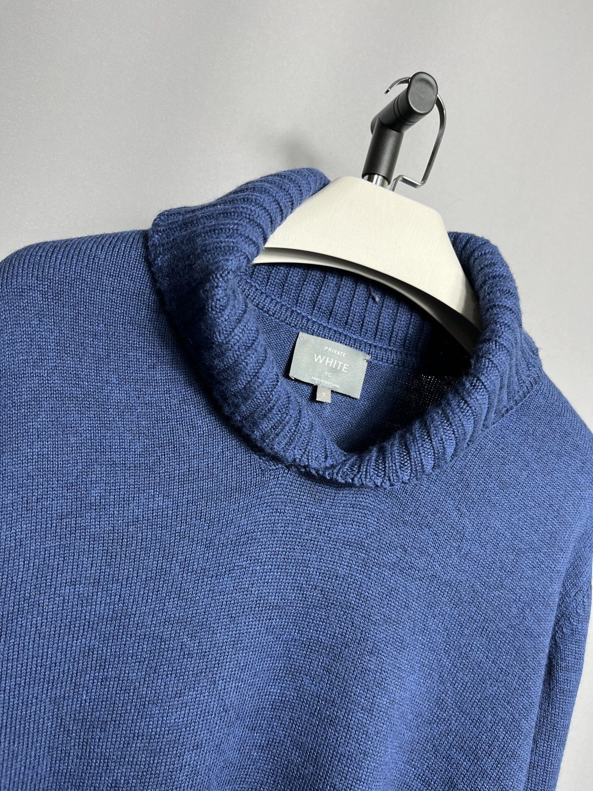 Private White V.C. private white vc sweater mens wool knit blue long sleeve Size US XL / EU 56 / 4 - 2 Thumbnail