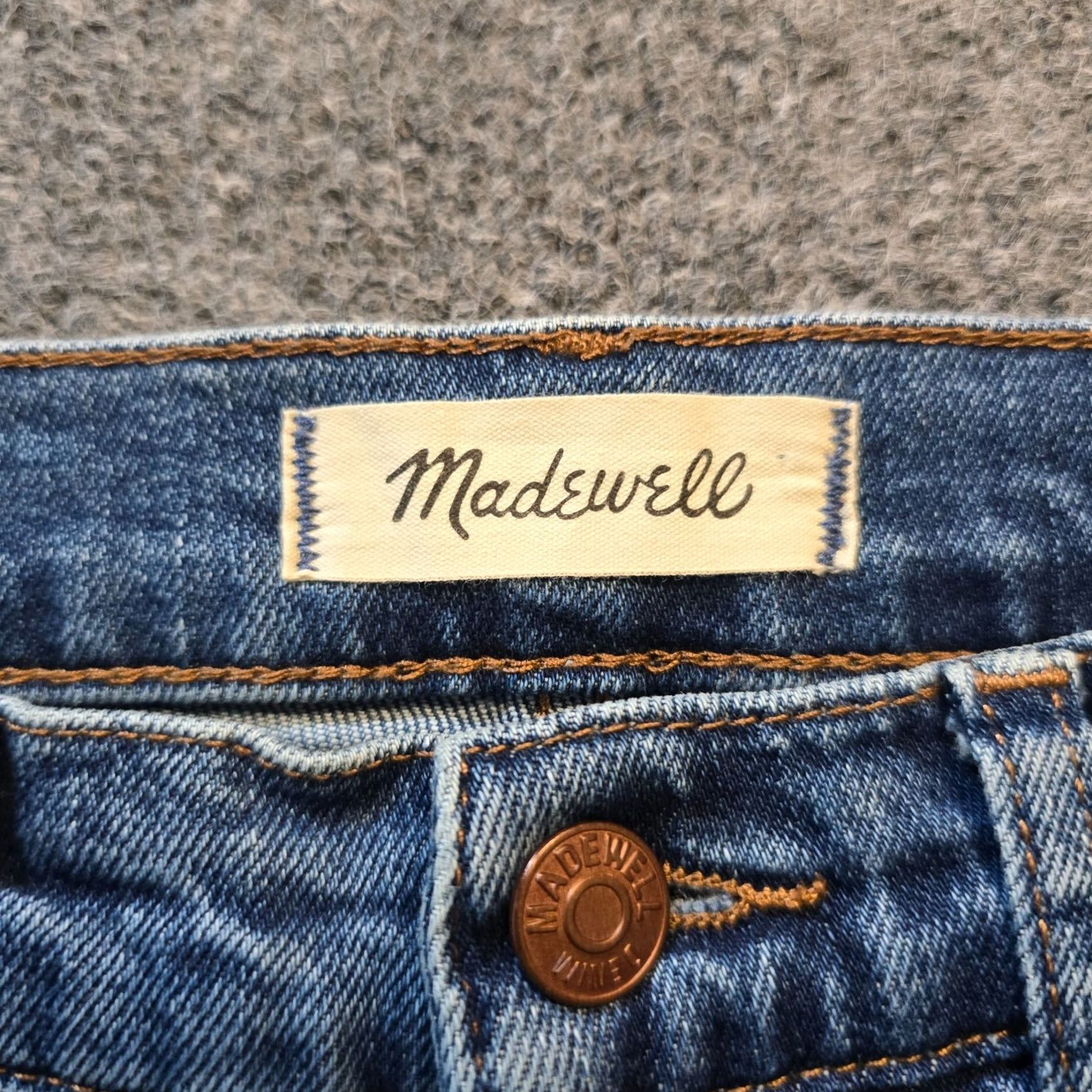 Madewell Madewell Jeans Womens Size 29 Petite Blue Mid Rise Kick Out Crop Capsule Casual Denim Size 24" / US 00 / IT 34 - 4 Thumbnail