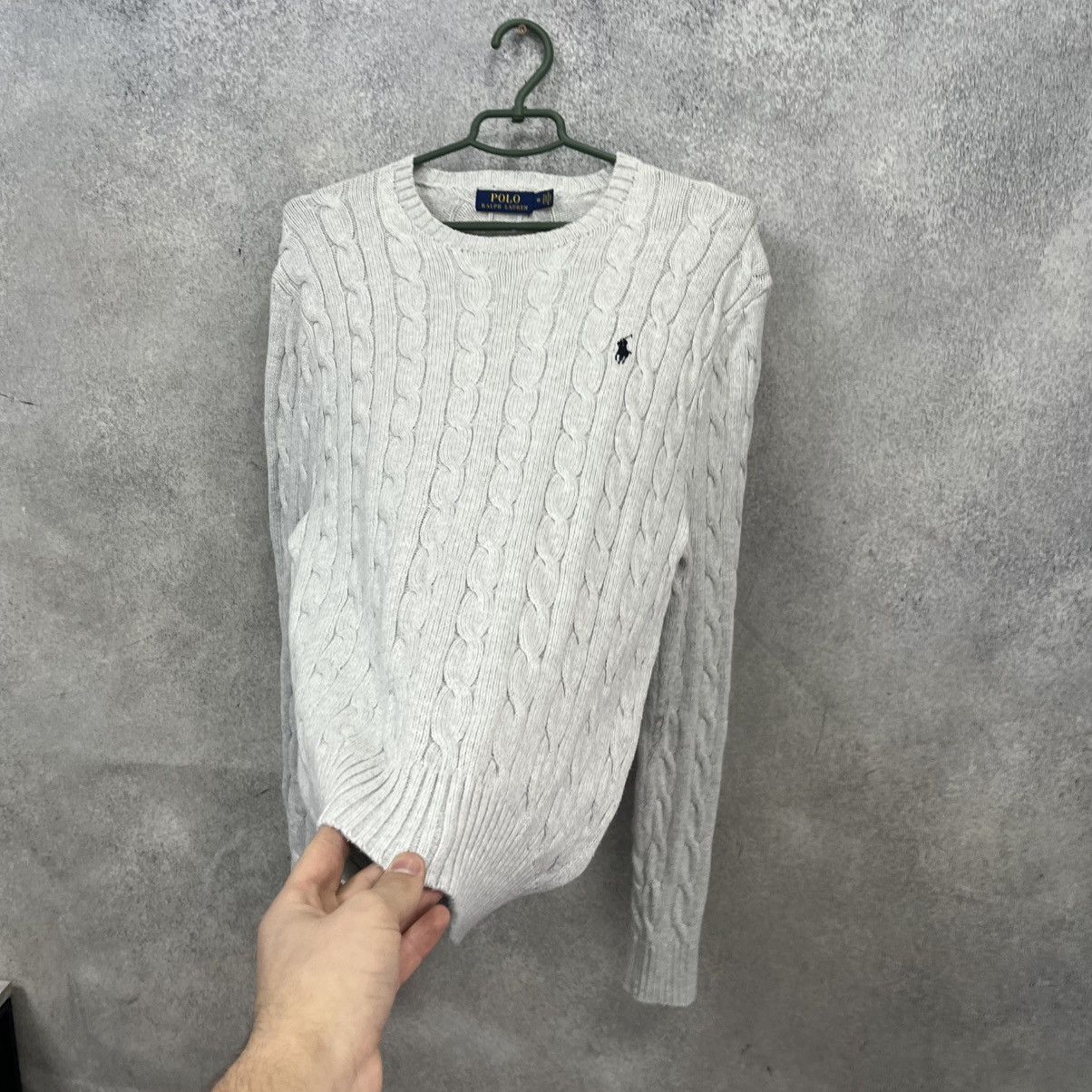 Polo Ralph Lauren Polo Ralph Lauren Knit Sweater Gray Crewneck Vintage 90s Size US M / EU 48-50 / 2 - 8 Thumbnail