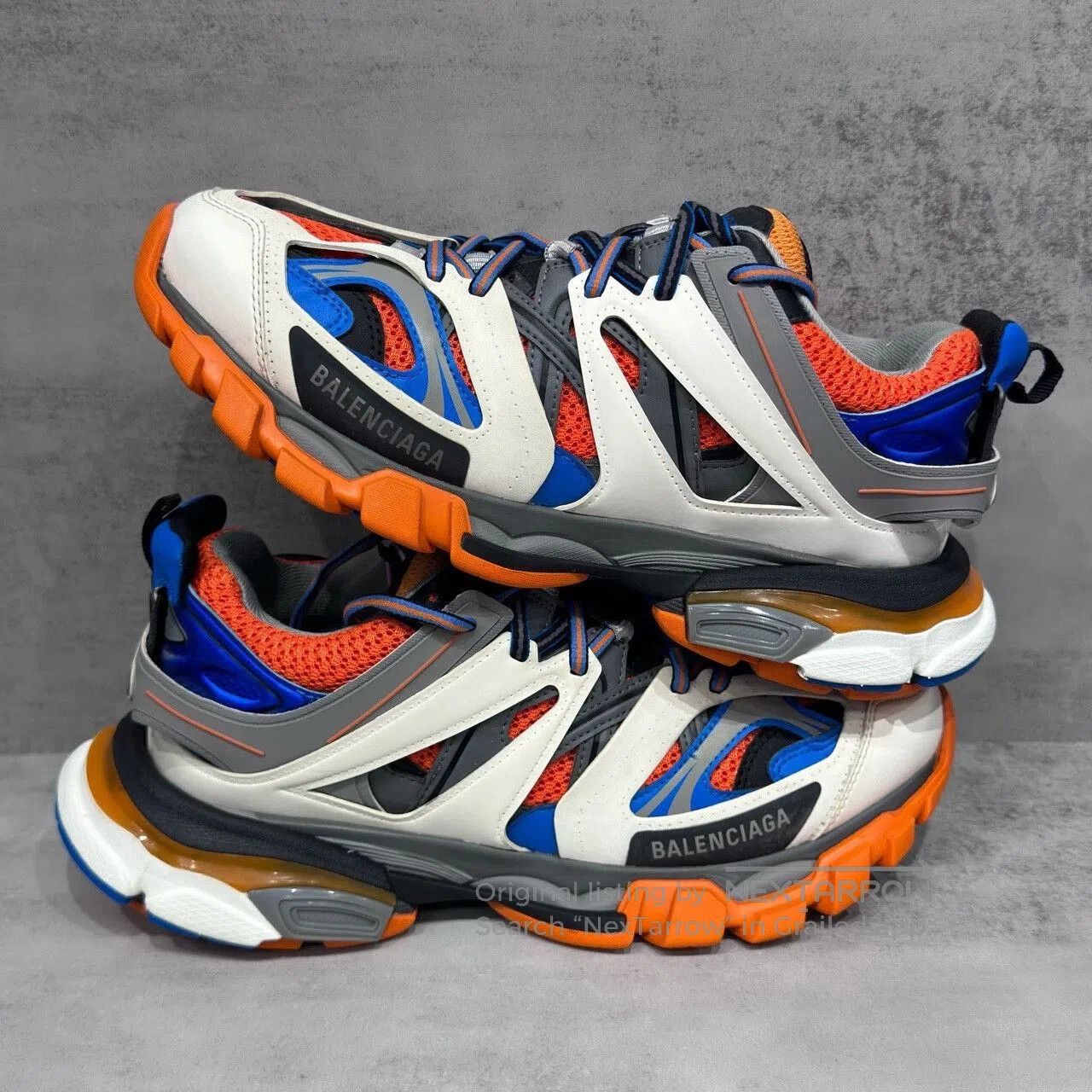 Balenciaga Balenciaga Track Sneakers in White Blue Orange. Size US 7 / EU 40 - 2 Thumbnail