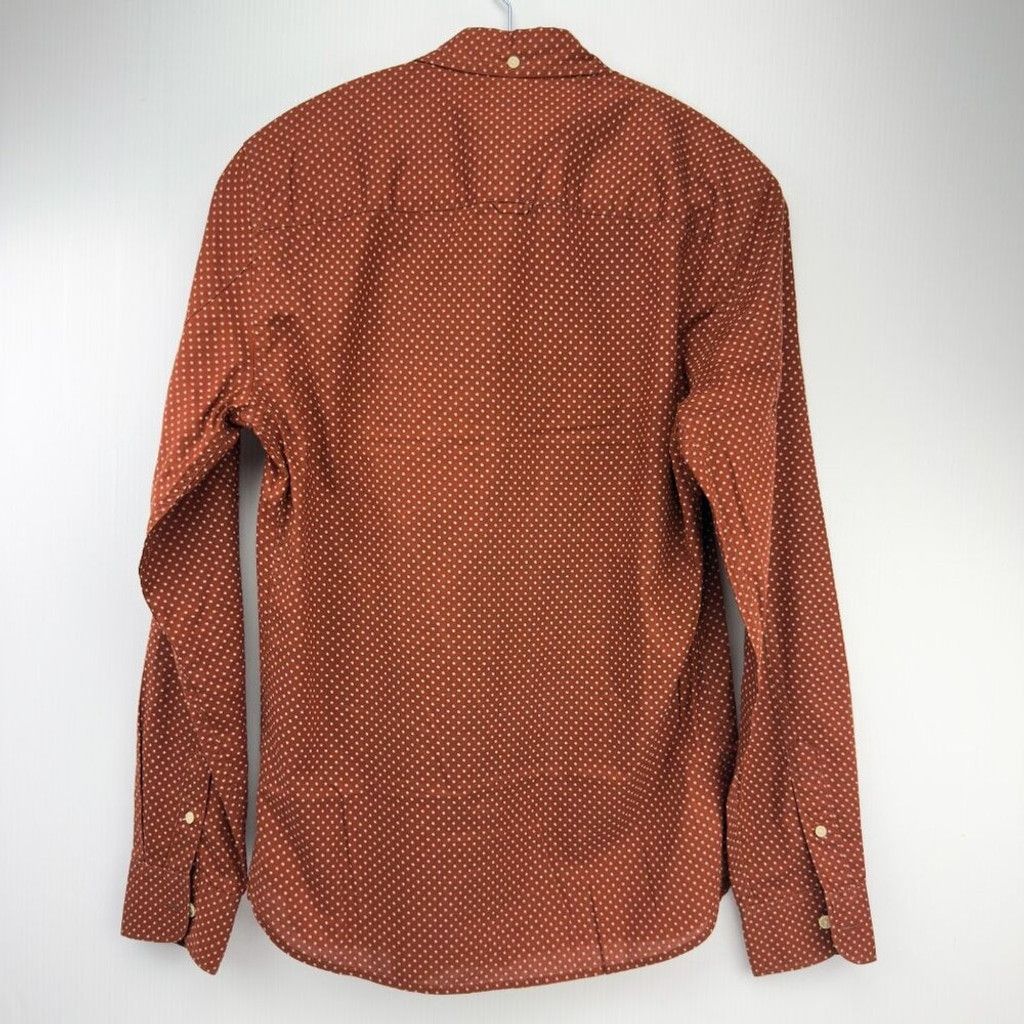 Allsaints ALLSAINTS Spitalfields Brown/Red Slim Fit Modern Shirt Sz XS Size US XS / EU 42 / 0 - 4 Thumbnail
