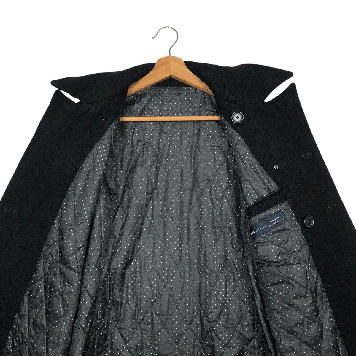 Issey Miyake 📌Vintage Wool Jacket Double Collar Ships Jet Blue Japan Size US M / EU 48-50 / 2 - 15 Thumbnail