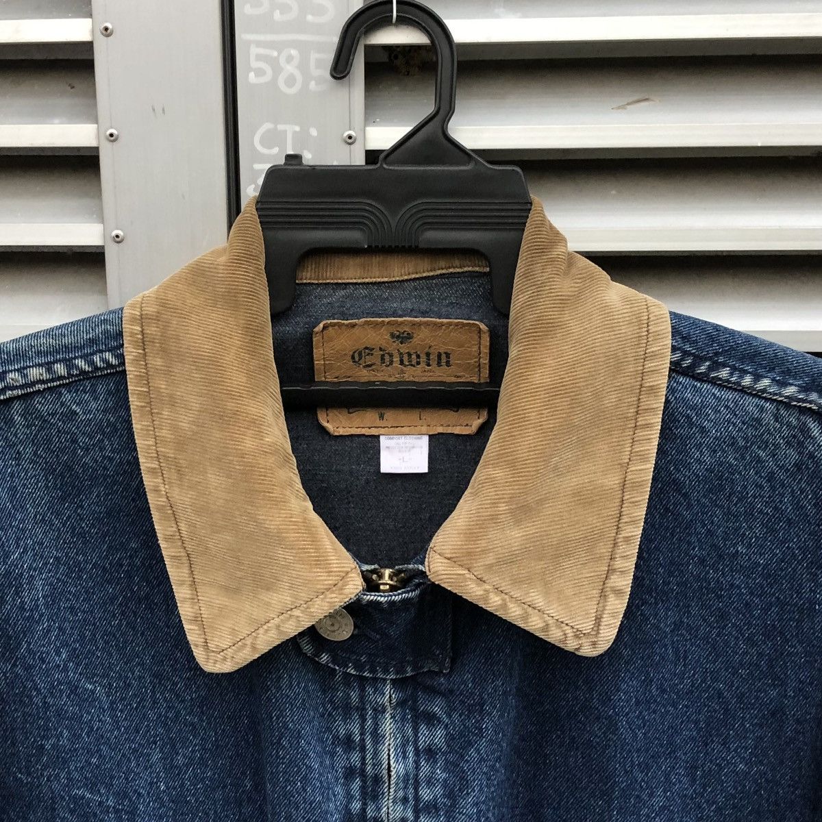 Edwin Vintage Edwin Distressed Denim Chore Work Jacket Size US L / EU 52-54 / 3 - 20 Thumbnail