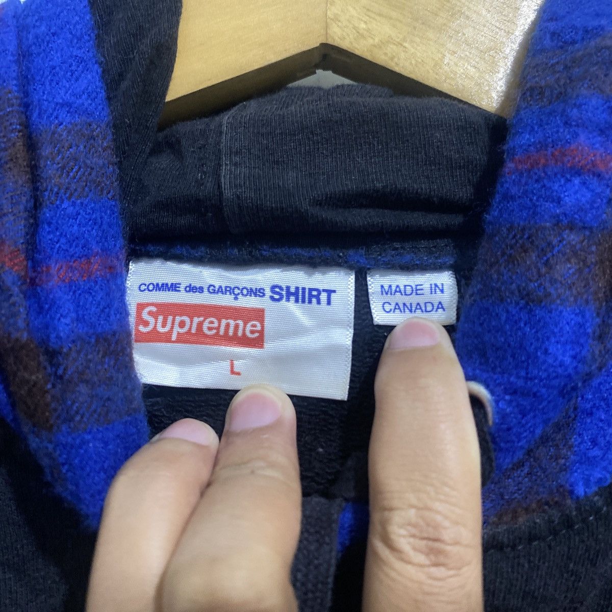 Supreme supreme x cdg Size US L / EU 52-54 / 3 - 3 Thumbnail