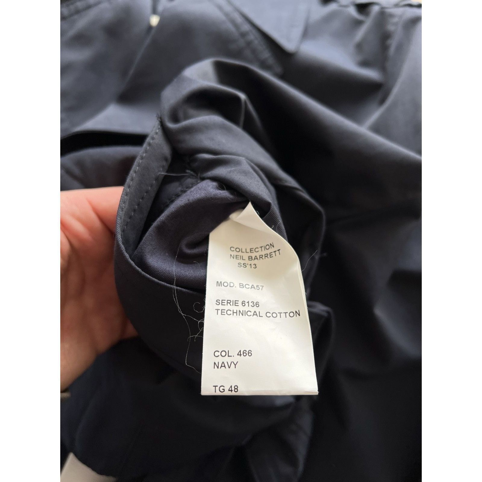 Neil Barrett Neil barrett ss13 technical cotton oversize fit jacket Size US M / EU 48-50 / 2 - 7 Thumbnail