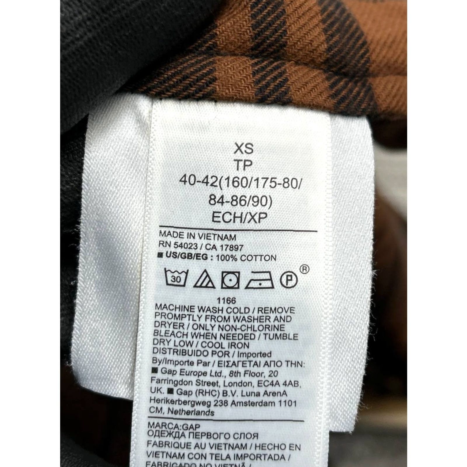 Gap Gap Shirt Womens XS Button-Up Plaid Brown Cotton Flannel Relaxed Fit Casual Size XS / US 0-2 / IT 36-38 - 6 Thumbnail