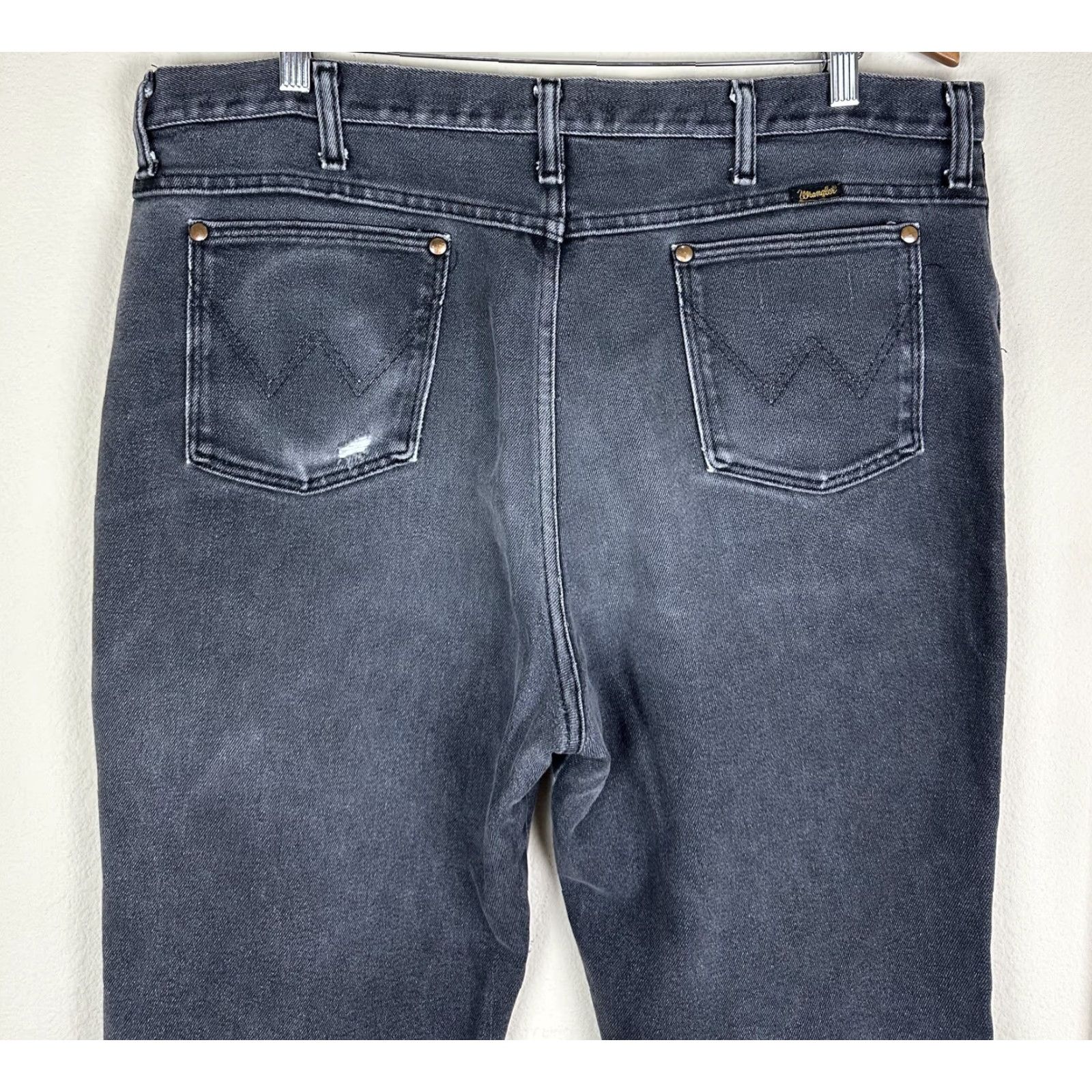 Wrangler Wrangler 938 Jeans Bootcut Slim 38x30 Black 5-Pocket Denim Stretch ACTUAL Slim Fit Cowboys Western Mens Jeans Size US 38 / EU 54 - 2 Thumbnail