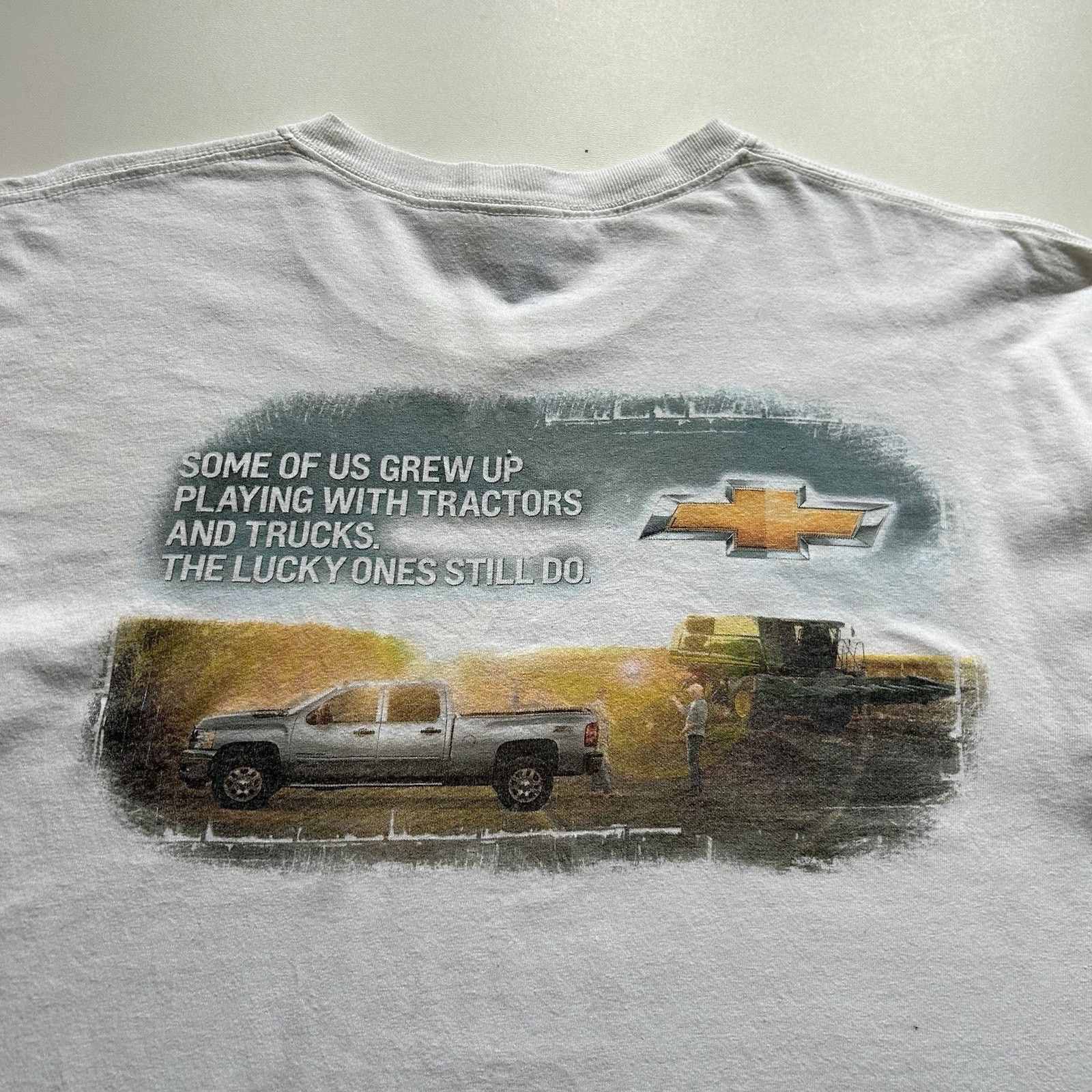 Chevrolet × Gildan × Vintage Vintage Chevy Silverado Shirt XL White Y2K Chevrolet Promo Size US XL / EU 56 / 4 - 2 Thumbnail