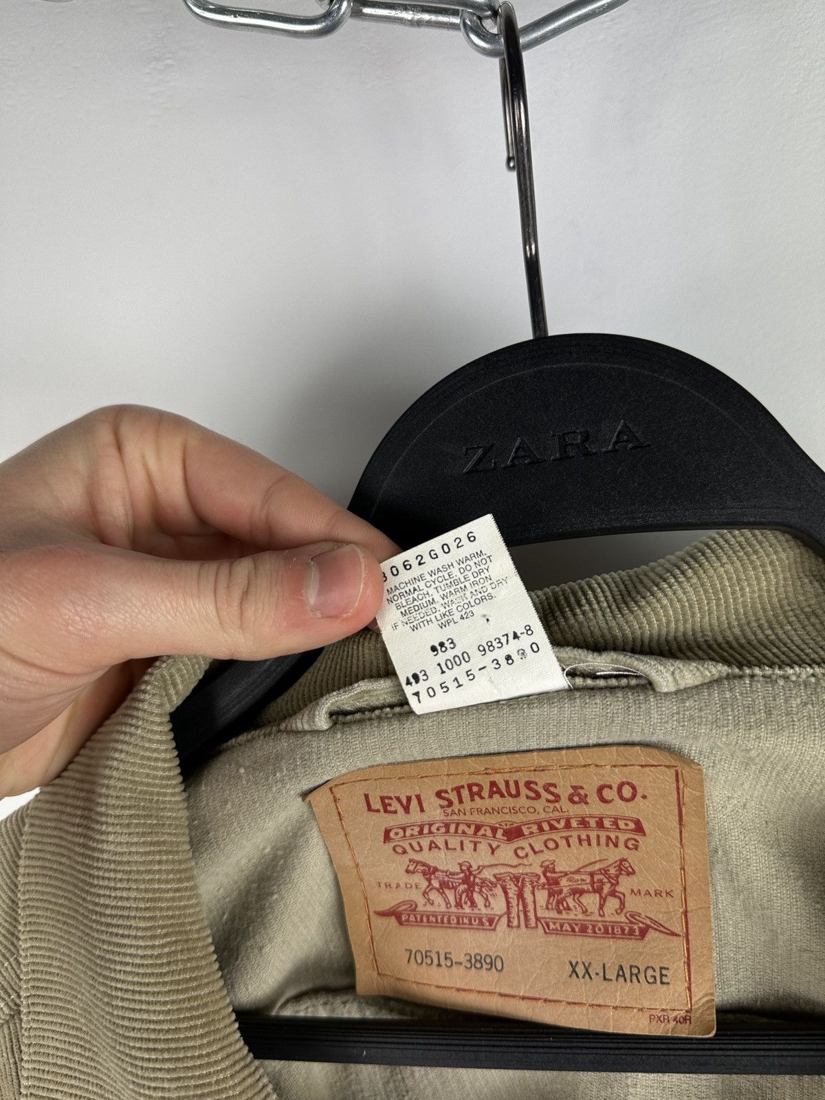 Levi's × Levi's Vintage Clothing × Vintage Vintage 90’s Levi's Corduroy Jacket Size US XXL / EU 58 / 5 - 13 Thumbnail
