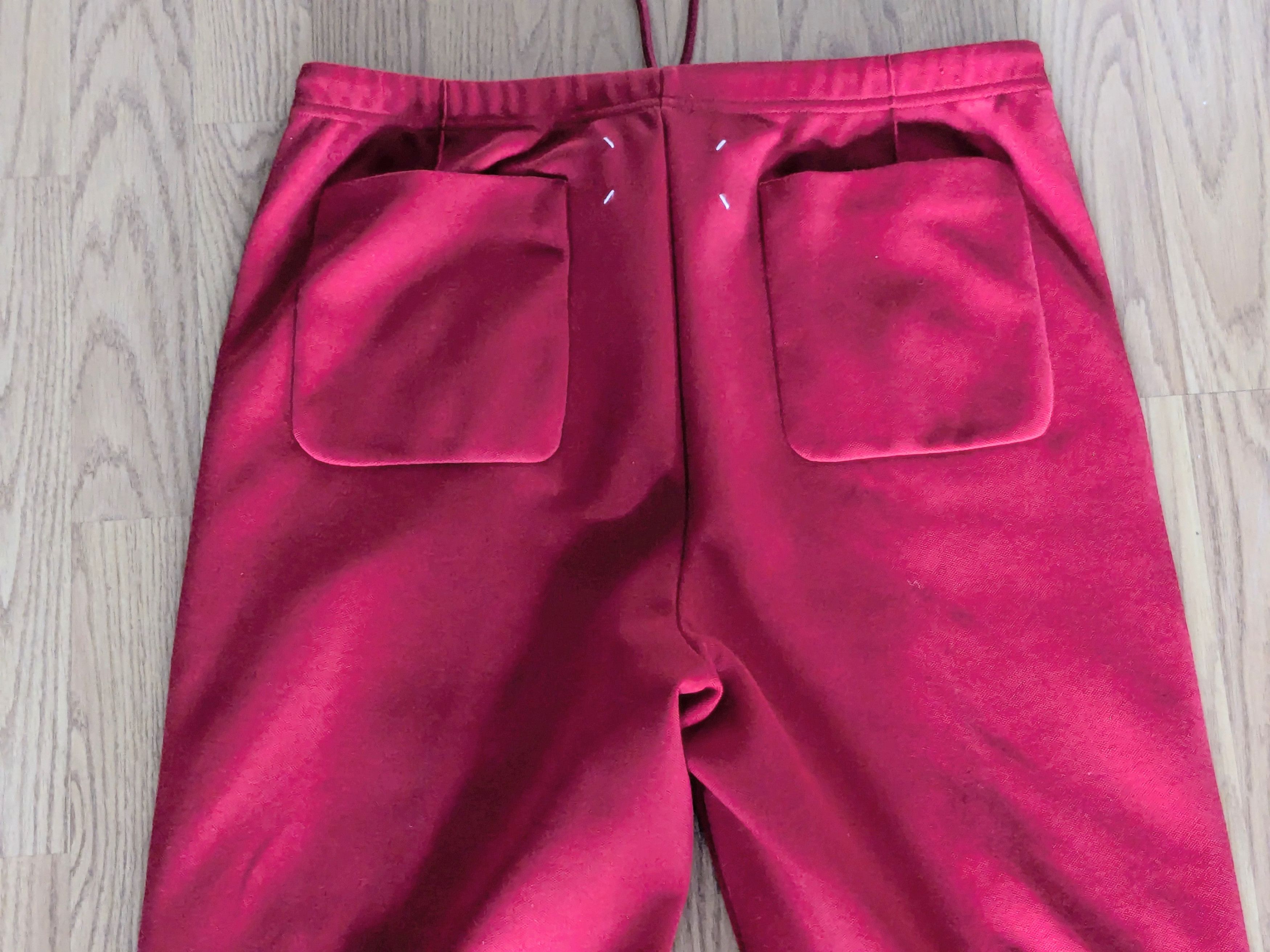 Maison Margiela Maison Margiela Track Pants Red Black Pleated 46 Straight Size US 30 / EU 46 - 10 Thumbnail