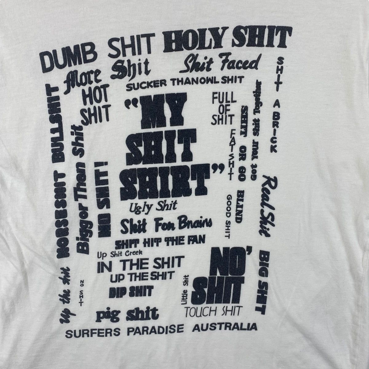 Vintage Vintage MY SHIT SHIRT Surfers Paradise Australia Graphic Tee Size US L / EU 52-54 / 3 - 2 Thumbnail