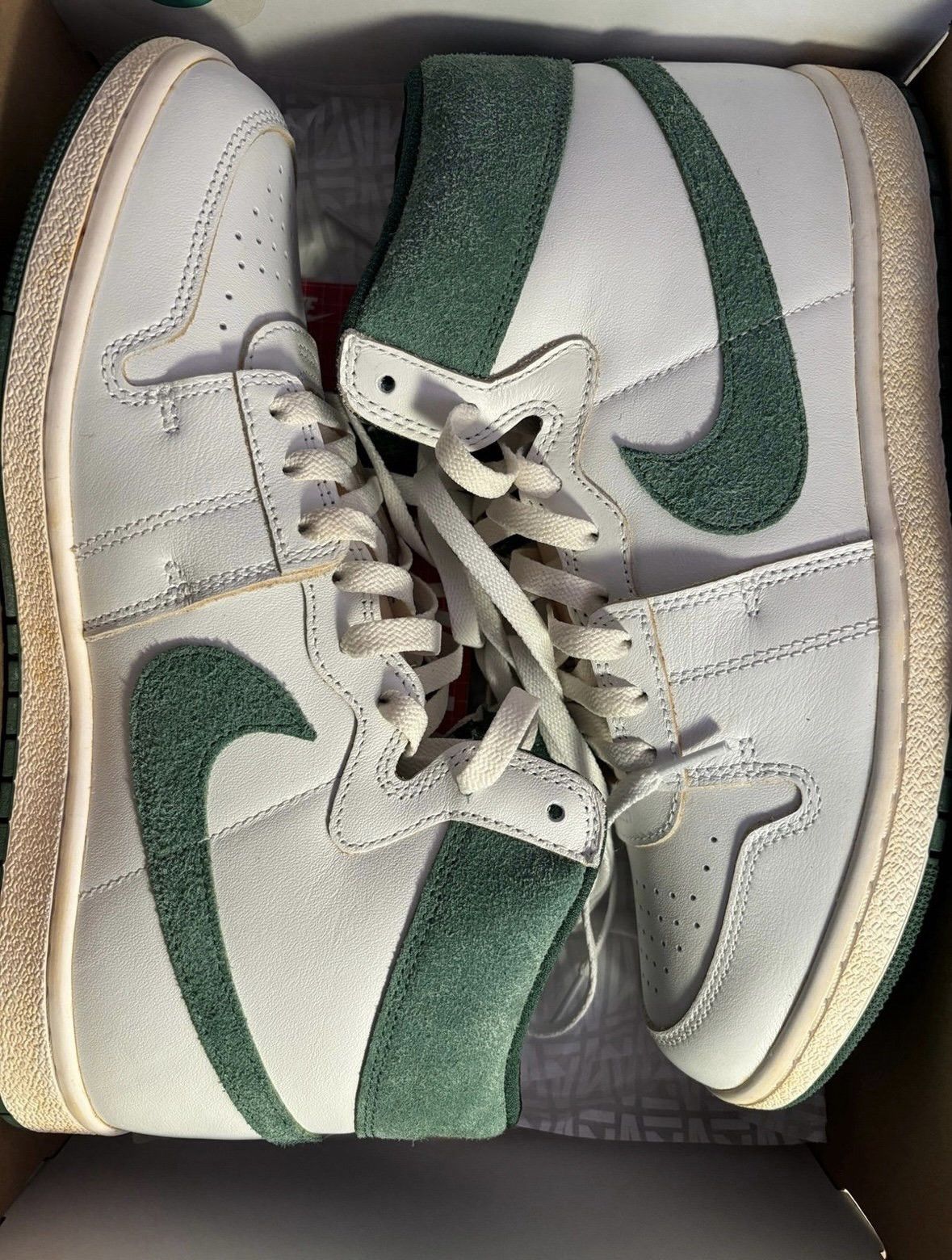 Jordan Brand A MA MANIÉRE X JORDAN AIR SHIP PE SP 'GREEN STONE' Size US 12 / EU 45 - 1 Thumbnail