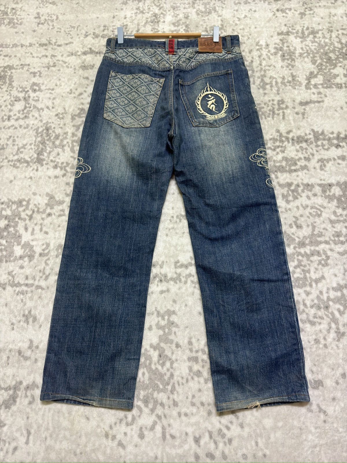 Karakuri Tamashii Y2K Wagara Denim Karakuri Tamashii Wind Thunder God Size US 31 - 2 Thumbnail