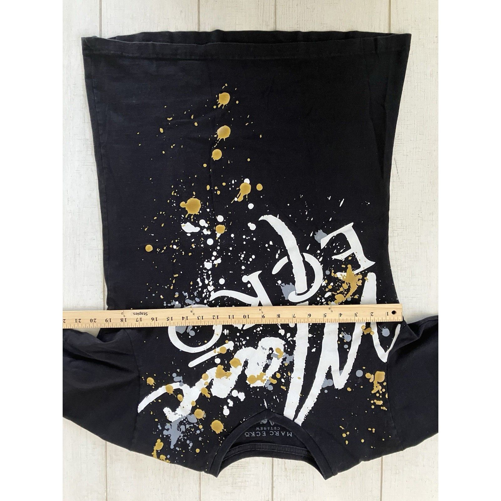 Other Mark Ecko Cut Sew Splatter Script S/S Tee Retro Y2K Style Bl Size US M / EU 48-50 / 2 - 7 Thumbnail