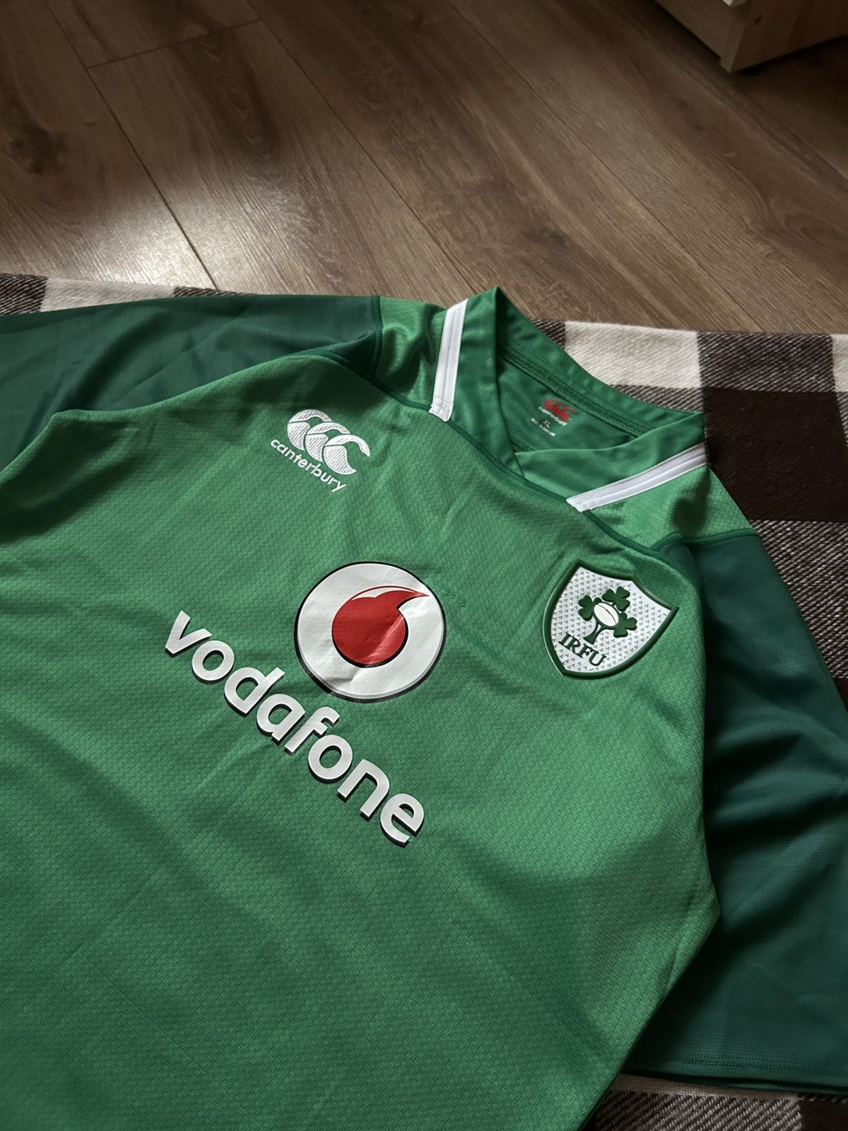 Canterbury of New Zealand × Jerzees × Rugby Ralph Lauren Canterbury Ireland big logo jersey mens y2k Size US XL / EU 56 / 4 - 2 Thumbnail