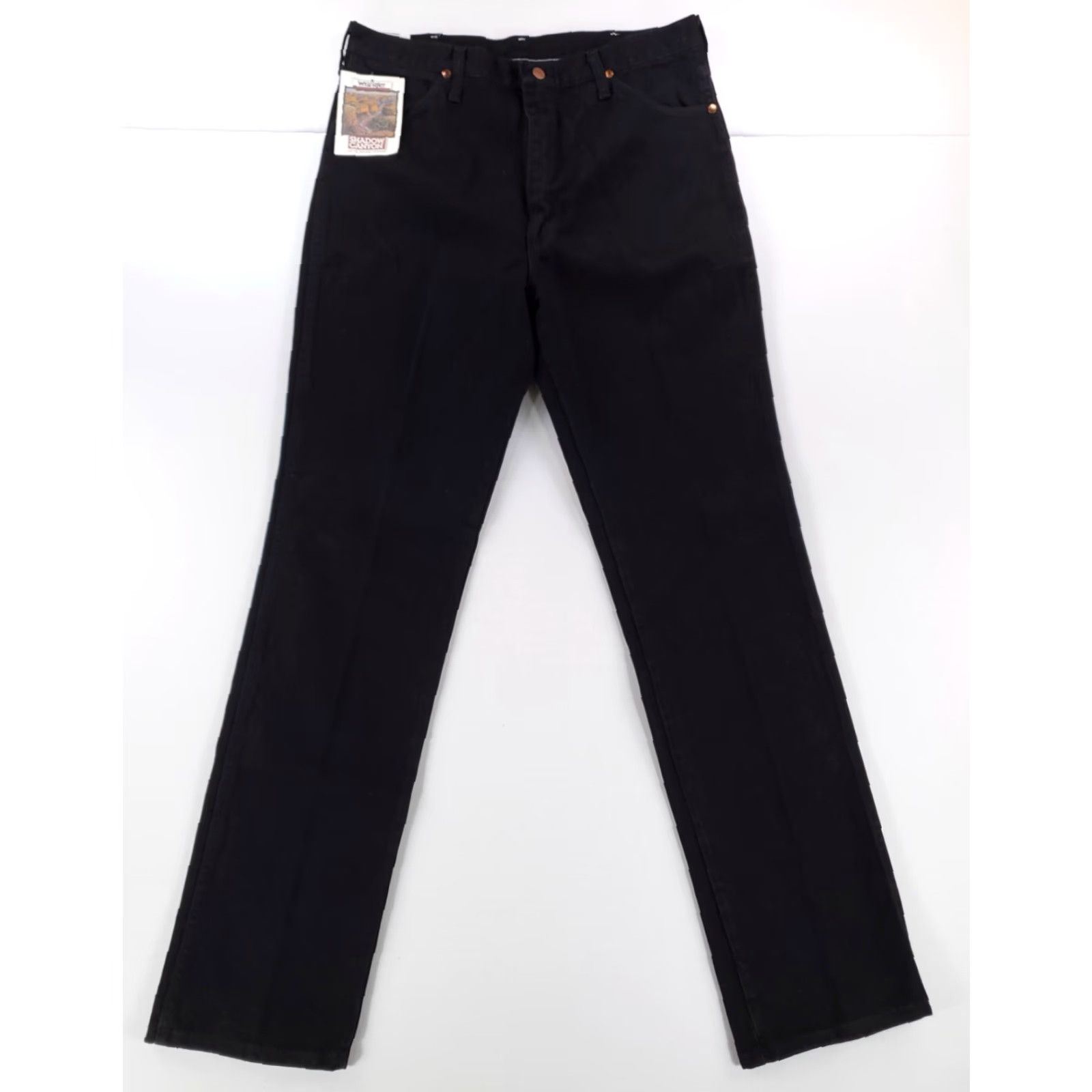 Wrangler VINTAGE Wrangler Jeans Slim Fit Black Western Wear Cowboy Mens 36 x 36 NWT 90s Jeans Mens Black Slim Fit Western Cowboy NWT Size US 36 / EU 52 - 2 Thumbnail