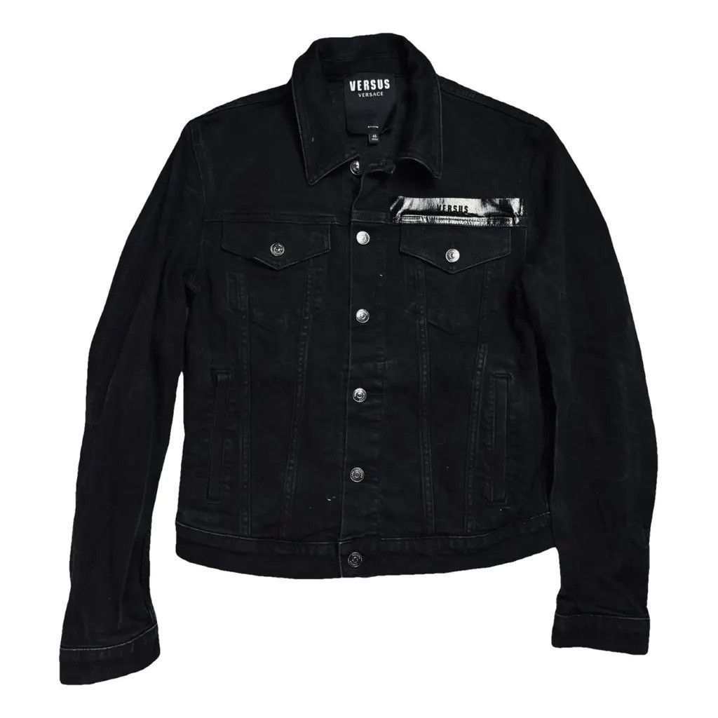 Versus Versace Denim Jeans Jacket Black Size fit S Size US S / EU 44-46 / 1 - 1 Thumbnail