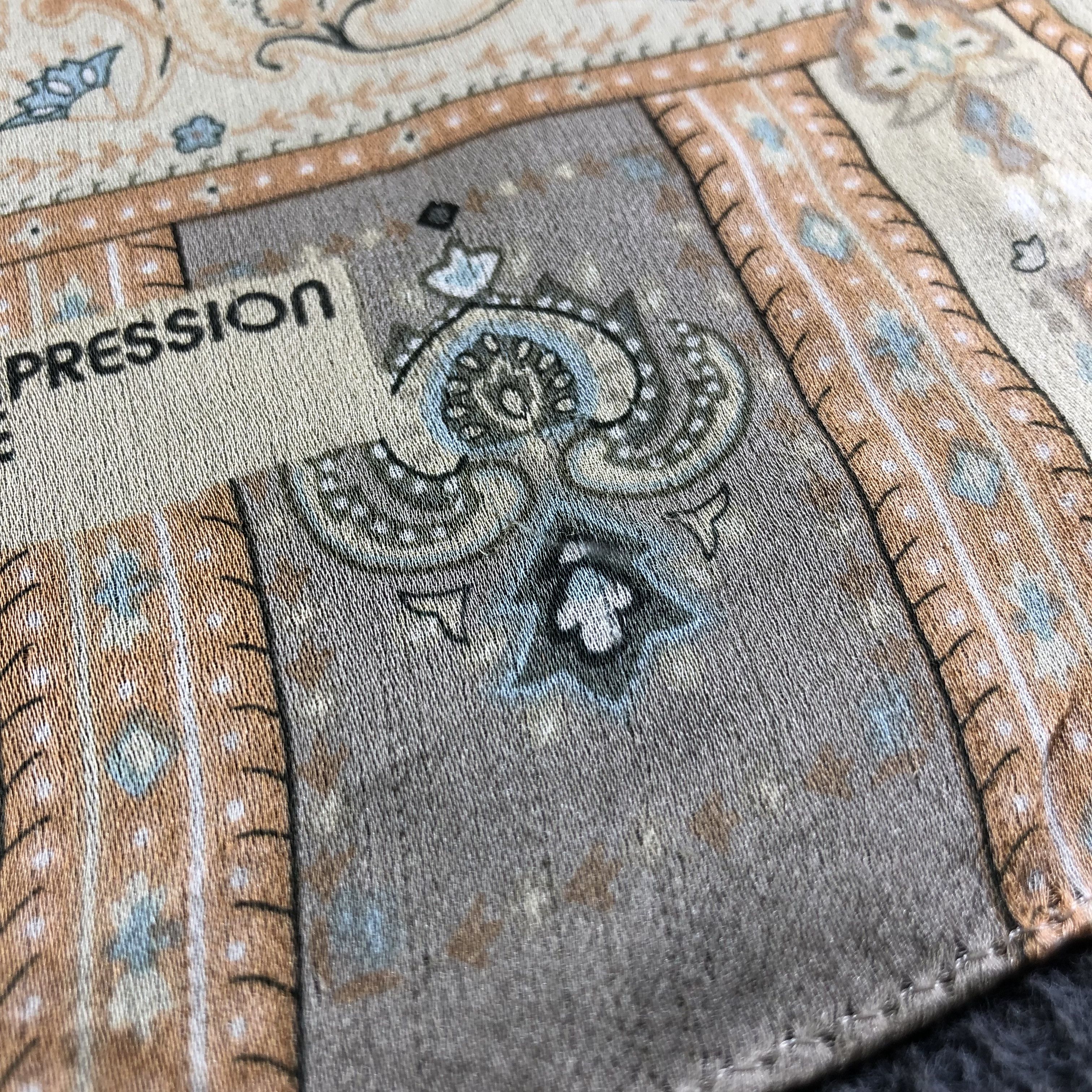 Vintage Musee Paisley Silk Stole Scarf Muffler Neckwear V2174 Size ONE SIZE - 9 Thumbnail