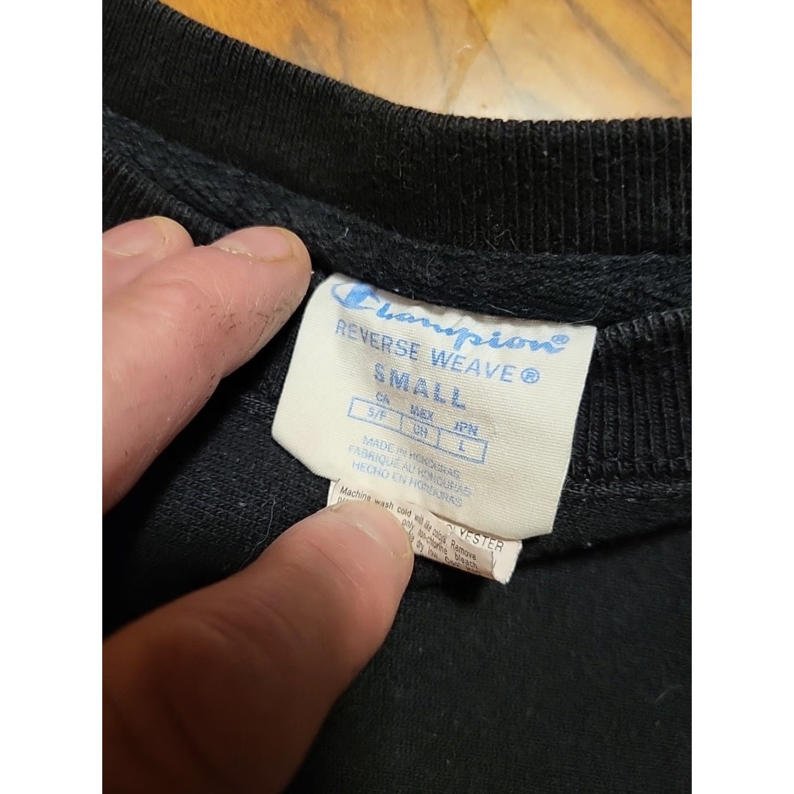 Champion VINTAGE Champion Sweatshirt Small Black Pullover Reversible Men S Regular Size Style Pullover Features Reversible Size US S / EU 44-46 / 1 - 3 Thumbnail