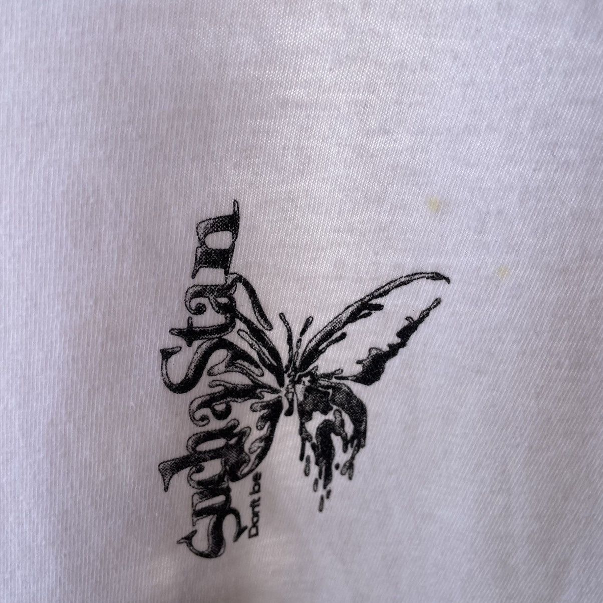 Japanese Brand × Vintage 🔥🇯🇵Vintage Stan Dont Be Such A Stan Big Butterfly Logo Tee Size US M / EU 48-50 / 2 - 4 Thumbnail