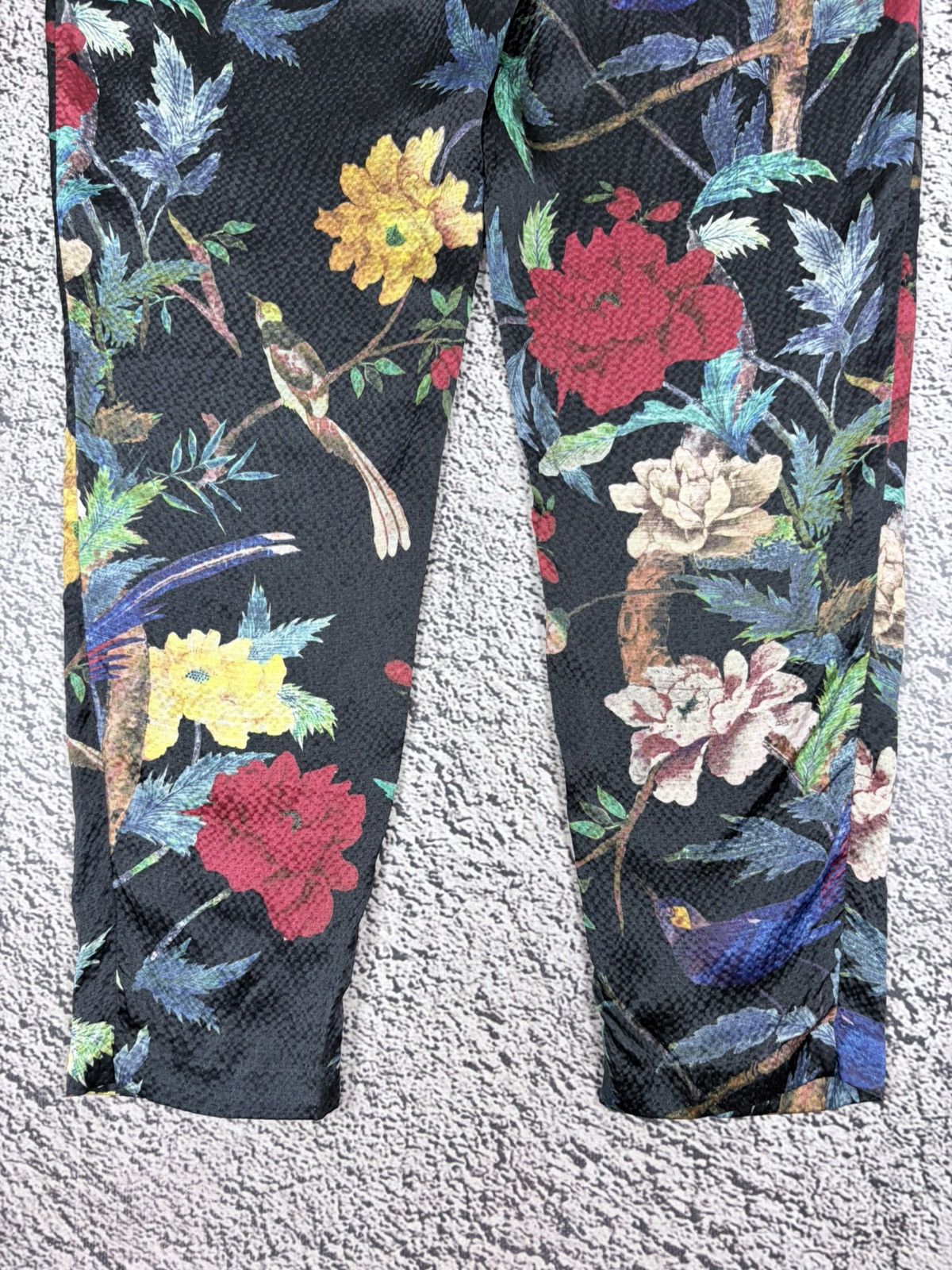 Alice + Olivia Alice Olivia Silk Floral Jacquard High Waist Pants Size 28" / US 6 / IT 42 - 6 Thumbnail