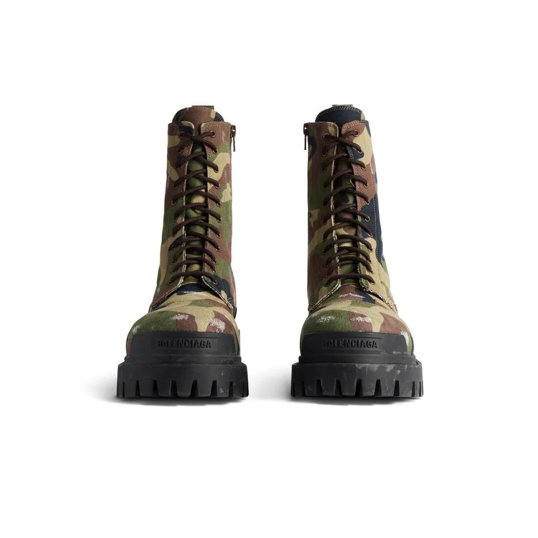 Balenciaga o1tr1nto0526 Strike 20mm Boots Camo Print in Multicolor Size US 8 / EU 41 - 3 Thumbnail