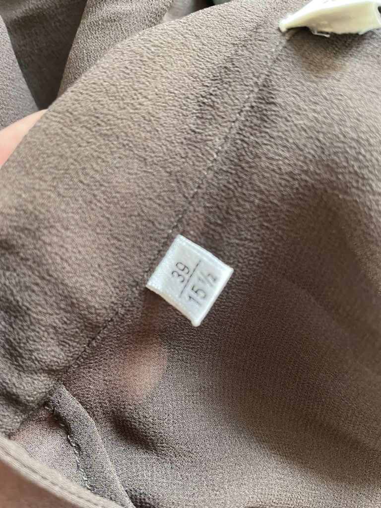 Saint Laurent Paris SS23 Saint Laurent Silk Brown Shirt Size US M / EU 48-50 / 2 - 12 Thumbnail