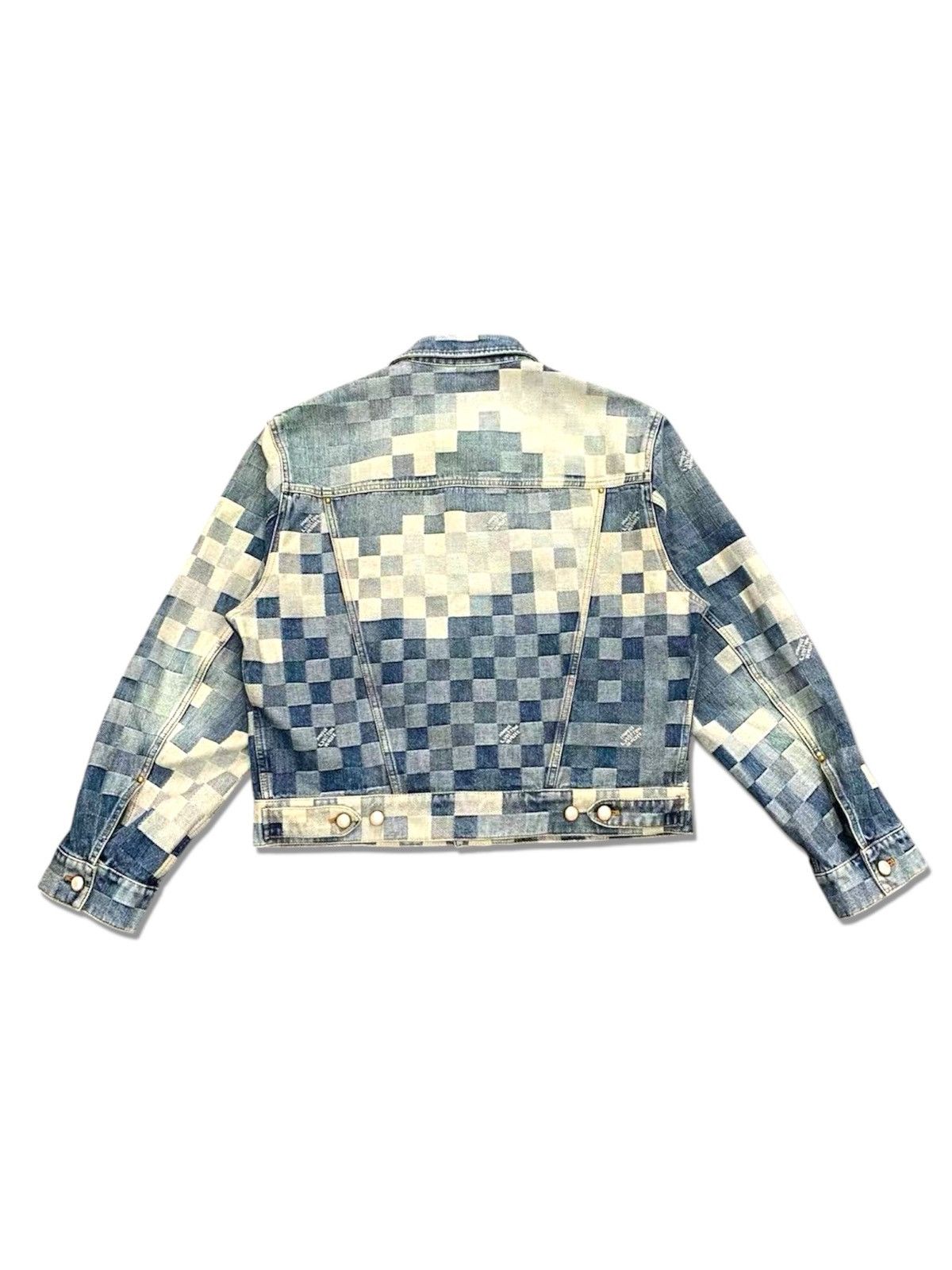 Louis Vuitton Louis Vuitton X Pharrell 46 Damoflage Damier Denim Jacket Size US S / EU 44-46 / 1 - 2 Thumbnail