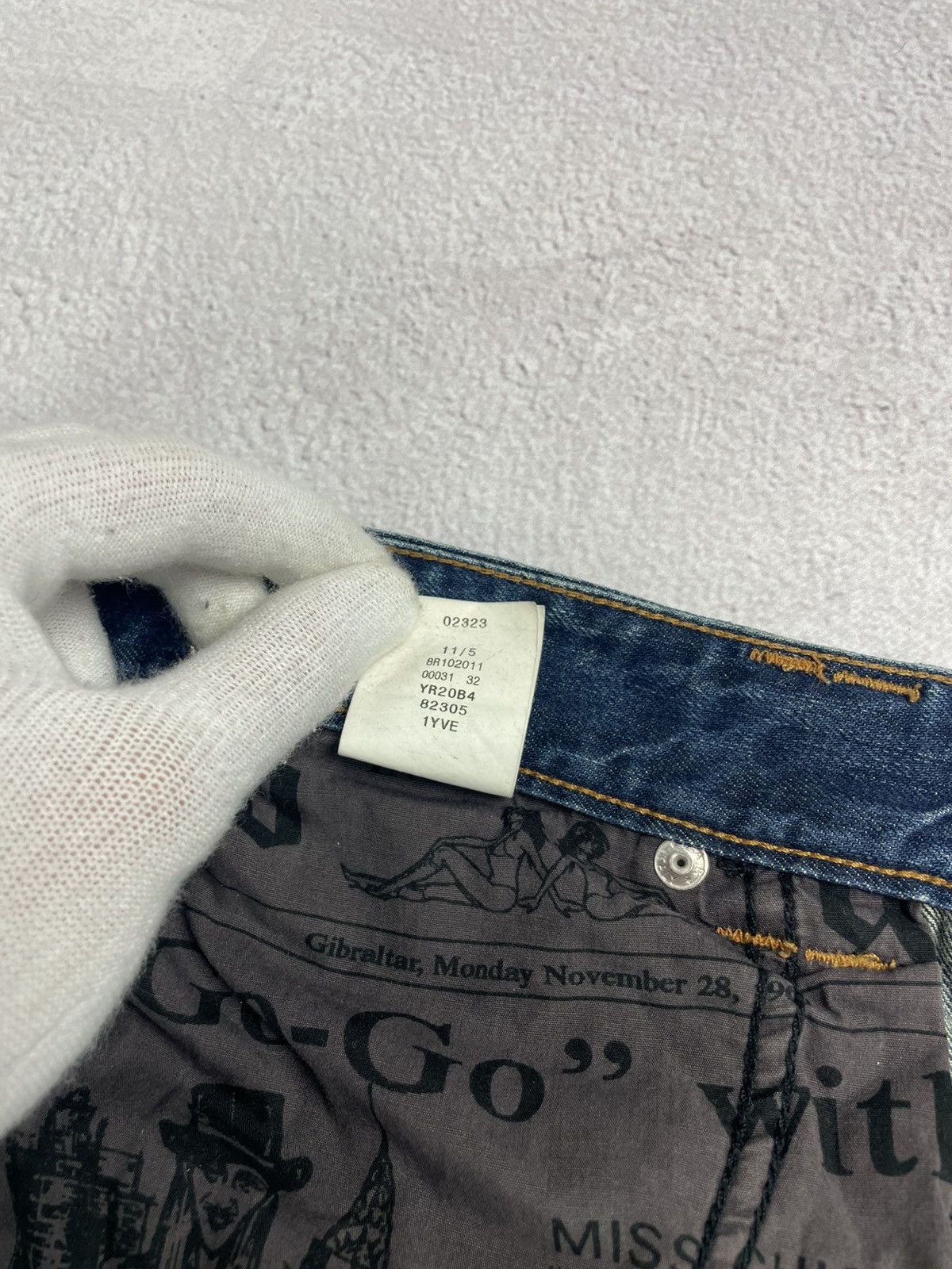 John Galliano × Vintage John Galliano Mens Vintage Pants Jeans Blue Size 32/46 Size US 32 / EU 48 - 11 Thumbnail