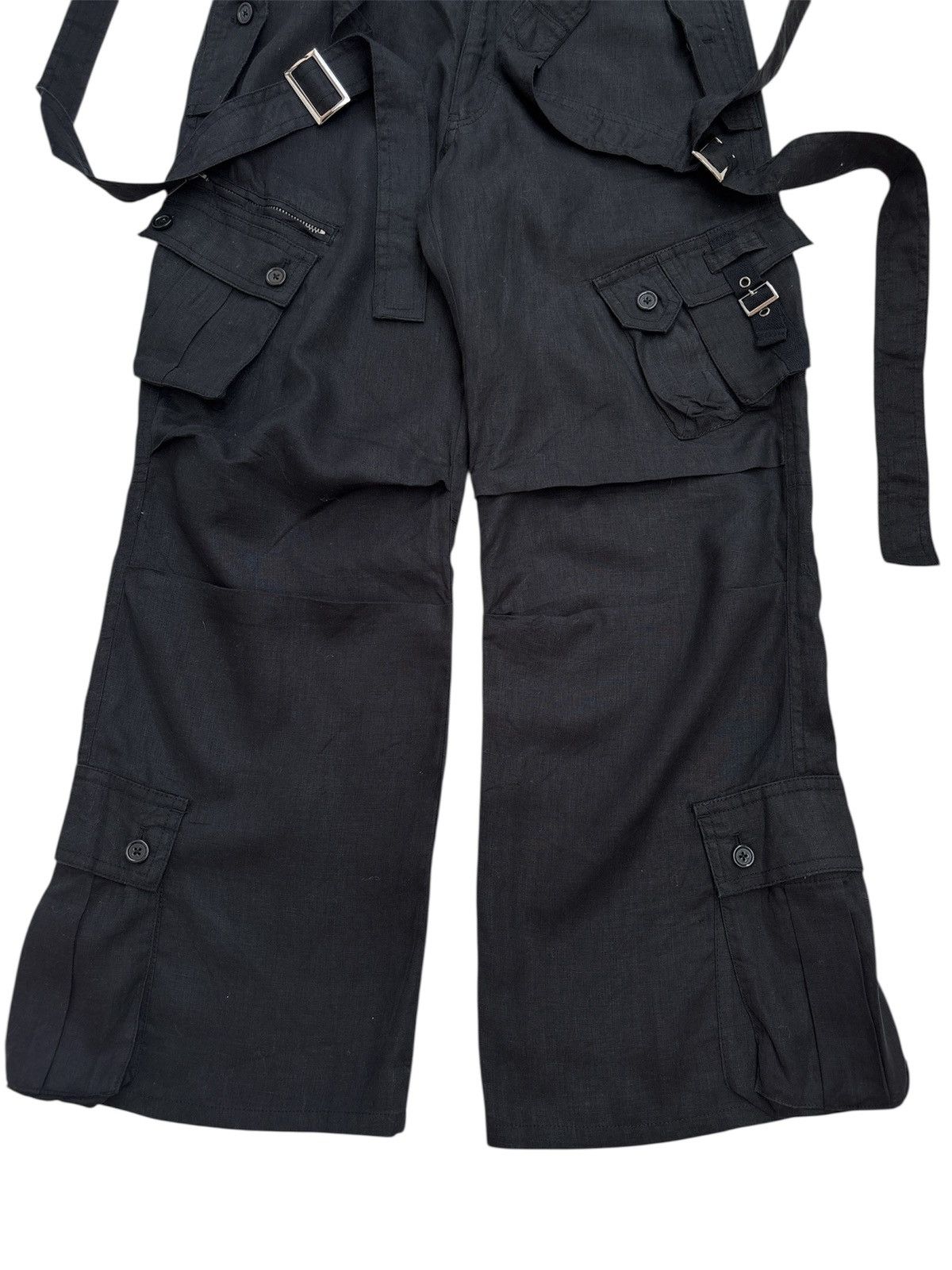 Tornado Mart TORNADO MART Suspender Flared Cargo Pants Size US 30 / EU 46 - 5 Thumbnail