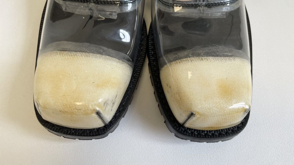 Comme des Garcons A/W 2002 Square Toe PVC Oxford Shoes Size US 8 / IT 38 - 8 Thumbnail