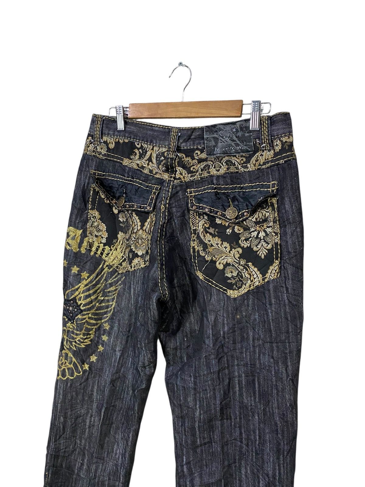 Japanese Brand Japanase brand denim emboidery cross logo very rare Size US 32 / EU 48 - 7 Thumbnail