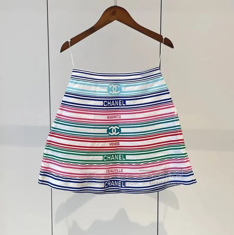 Chanel Chanel Colorful Striped Skirt for Summer . Size 23" - 2 Thumbnail