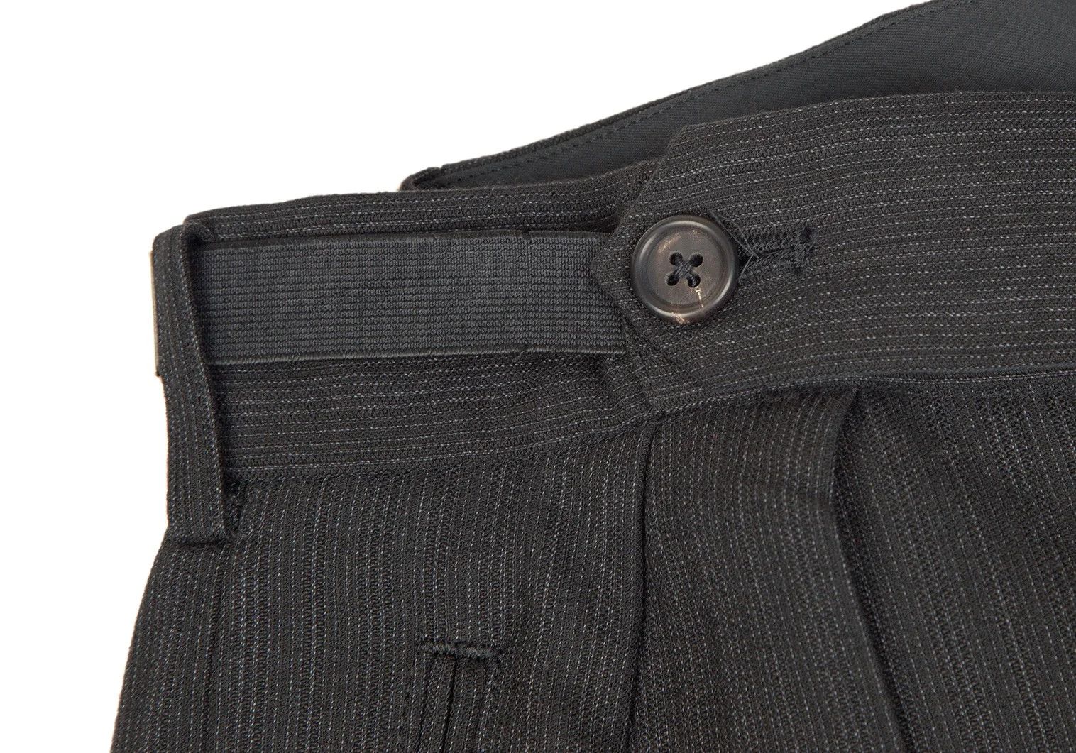 Yohji Yamamoto Yohji Yamamoto Suspenders Decorated Pinstripe Pants Size US 38 / EU 54 - 3 Thumbnail