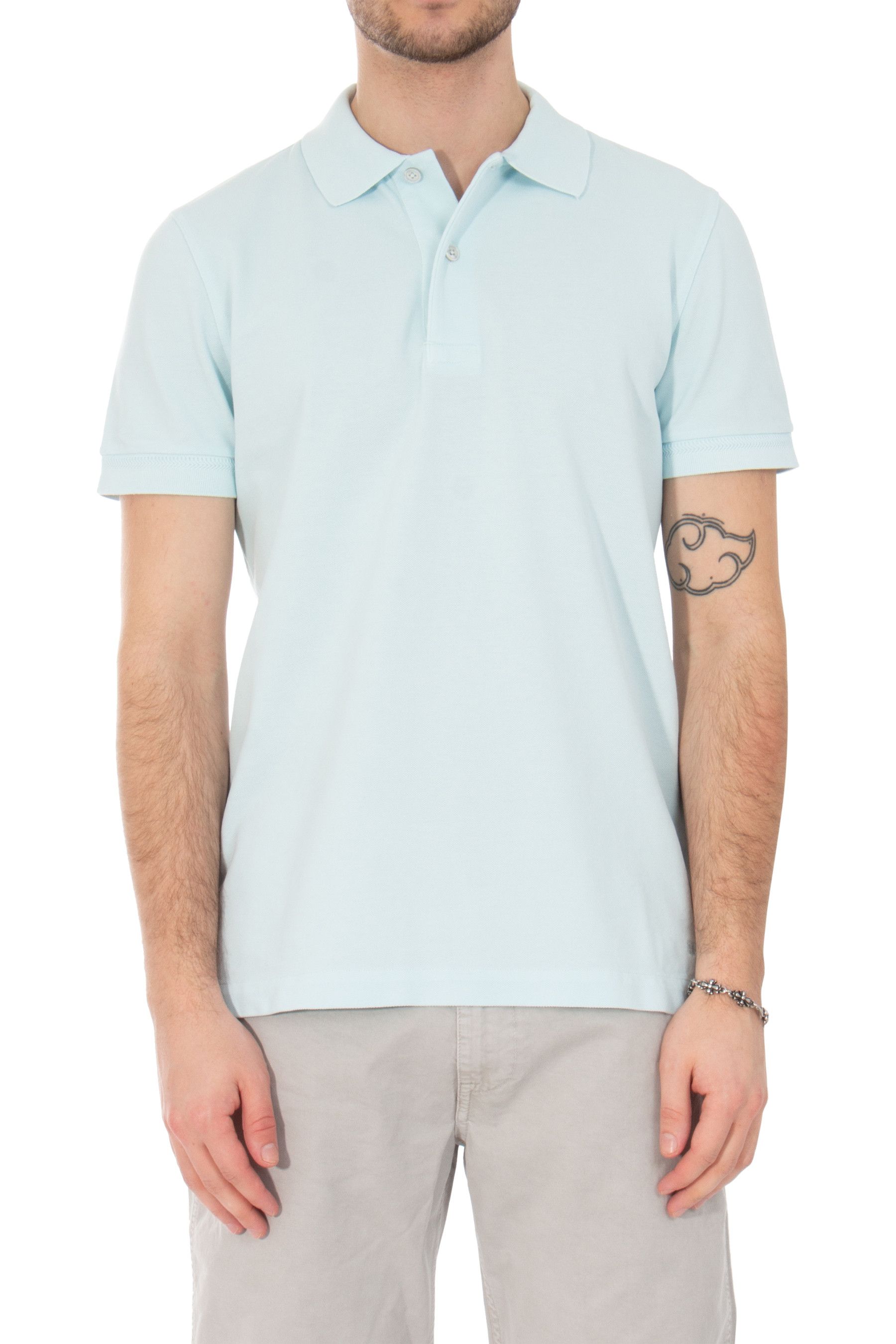 Tom Ford o1loc1c0525 JPS003 Polo Shirt in Light Blue Size US M / EU 48-50 / 2 - 1 Thumbnail