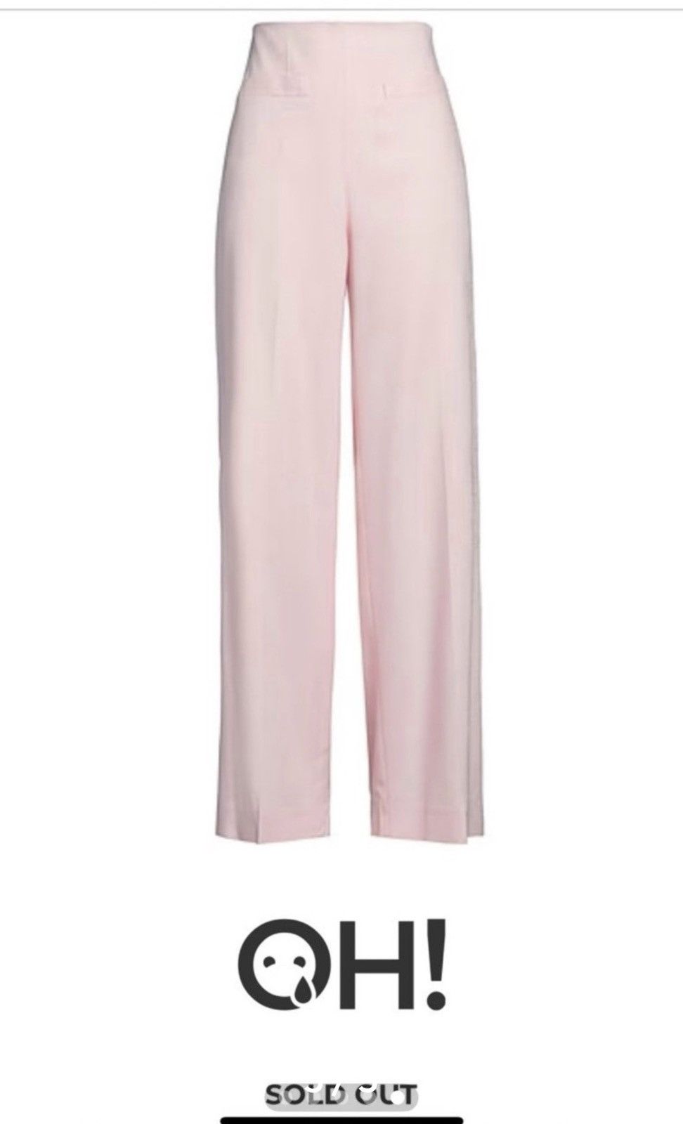 Sandro New Sandro Paris Enrique Wide Leg Pants – Light Pink Size 40" / US 18 - 5 Thumbnail
