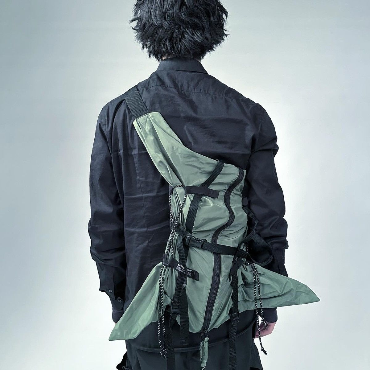 image of Final Home 2 Way Shoulder Bag in Green, Men's