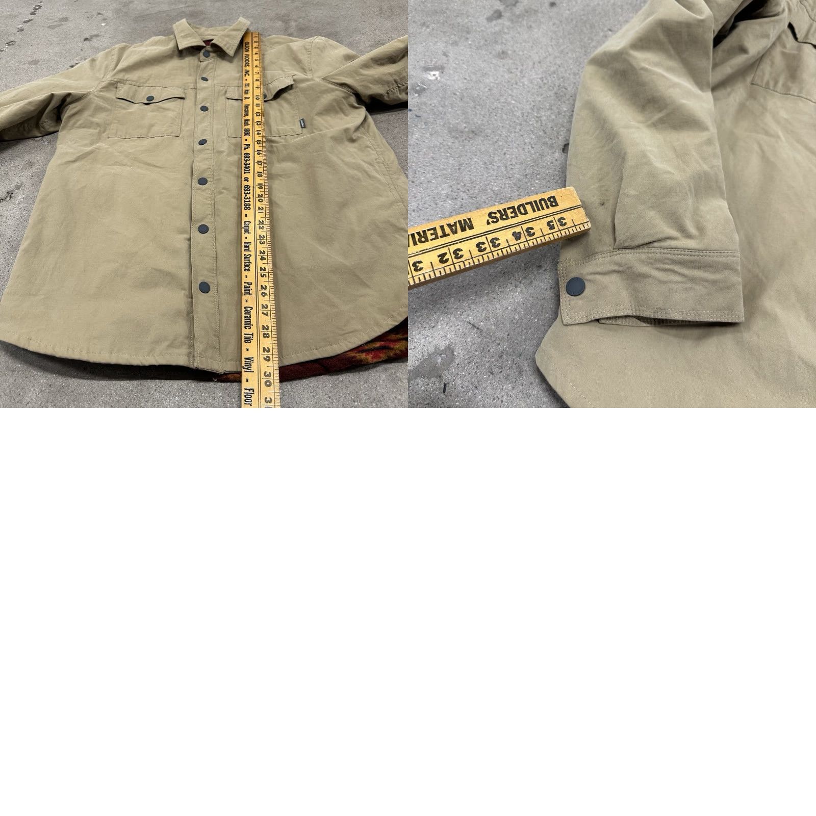 Eddie Bauer VINTAGE Eddie Bauer Aztec Lined Button Down Snap Shirt Jacket Khaki Men's Large L NICE! Size US L / EU 52-54 / 3 - 8 Thumbnail