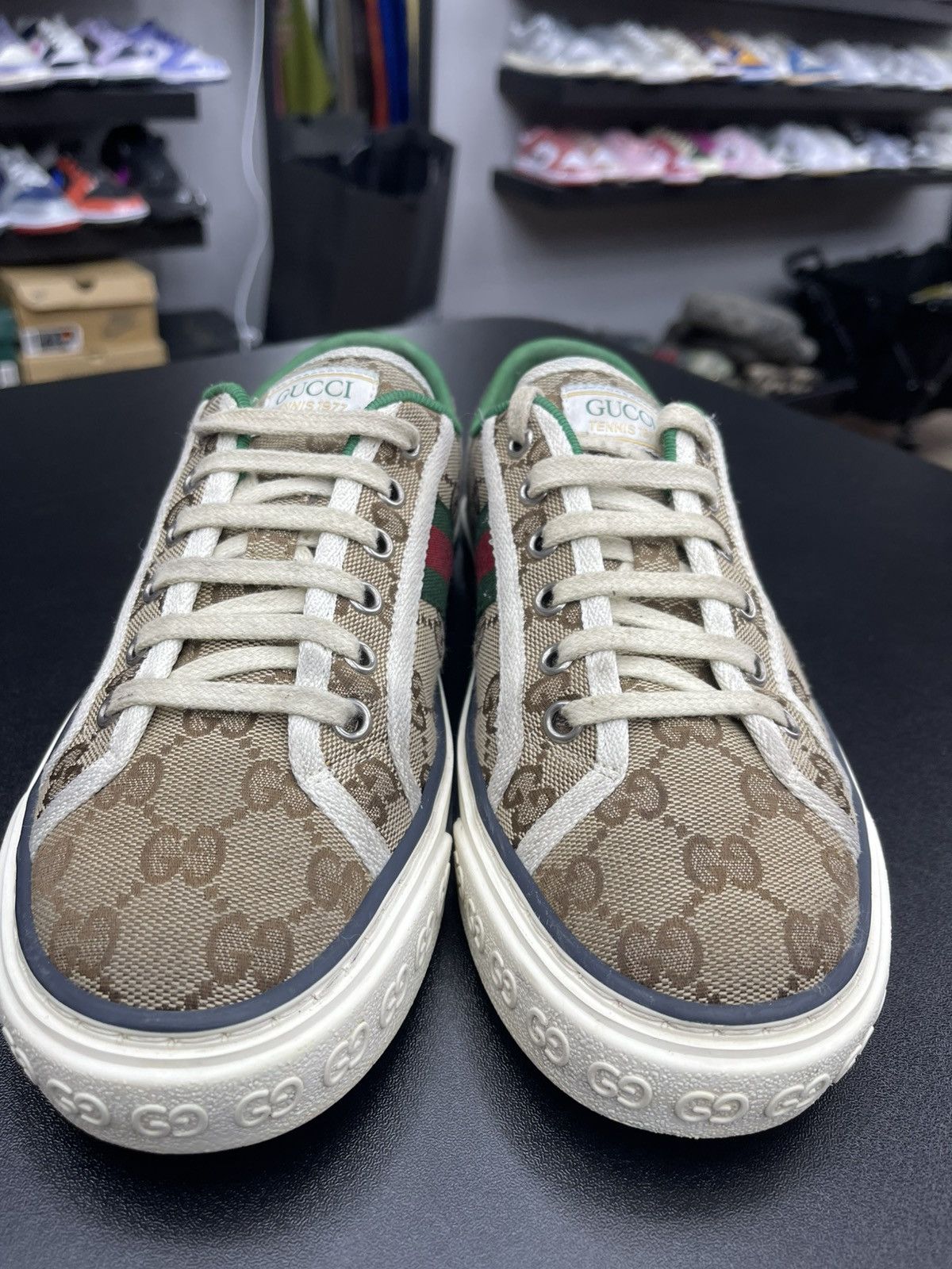Gucci Size 38.5G/8.5 - Gucci Low Top Tennis 1977 Sneakers Size US 8.5 / IT 38.5 - 2 Thumbnail