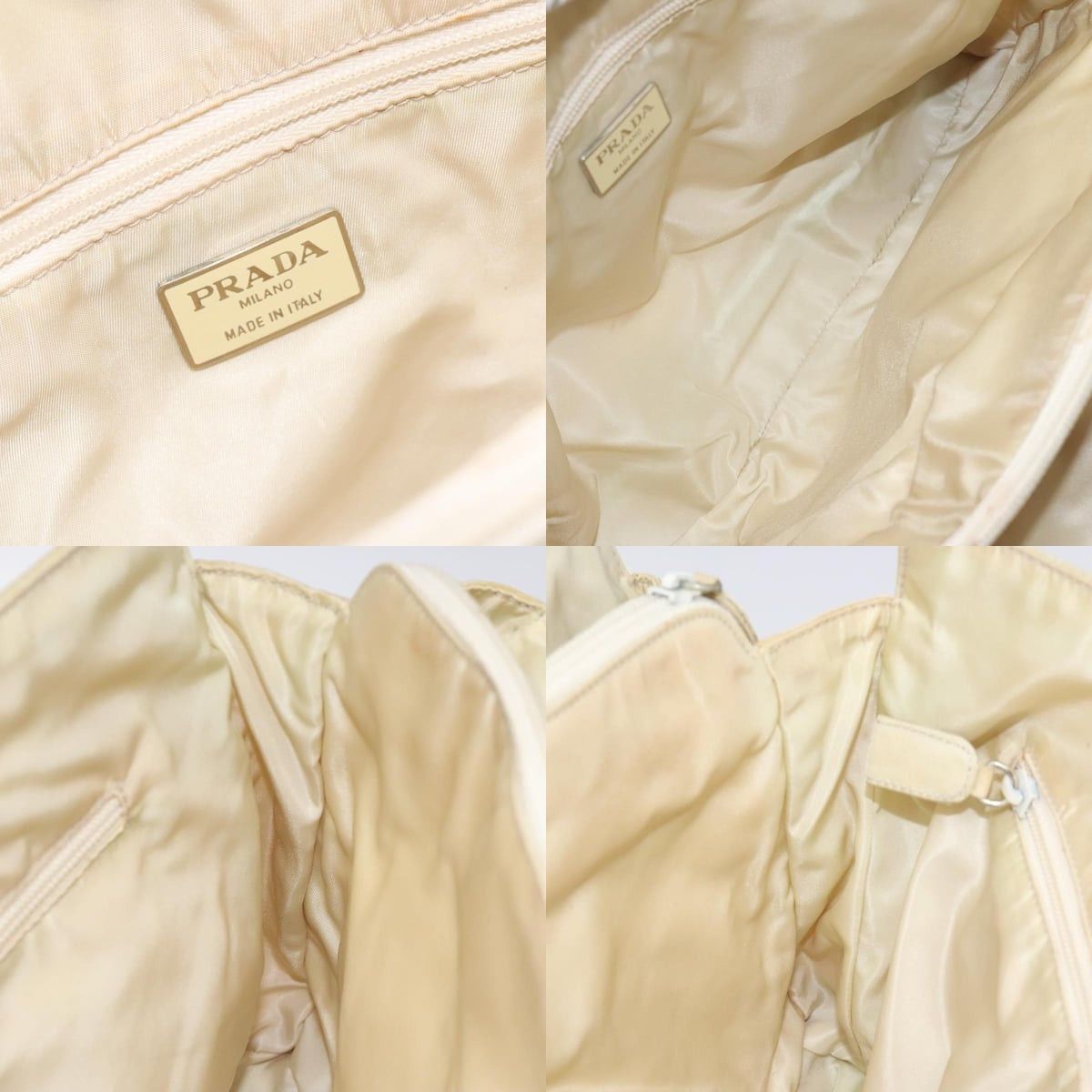 Prada PRADA Hand Bag Nylon Beige Size ONE SIZE - 11 Thumbnail