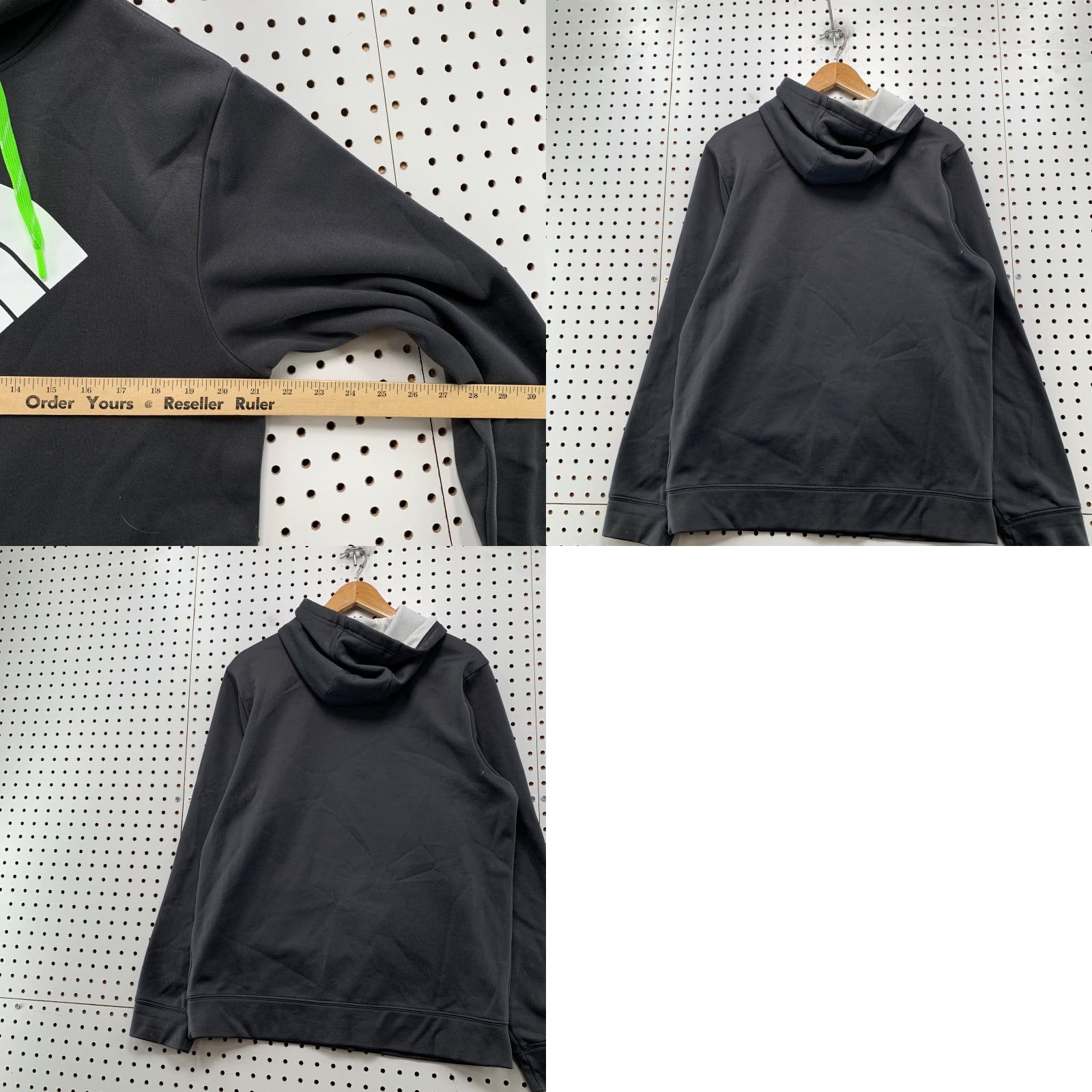 The North Face North Face Hoodie Sweatshirt Mens Medium Gray Neon Green Logo Hooded Fleece Size US M / EU 48-50 / 2 - 9 Thumbnail