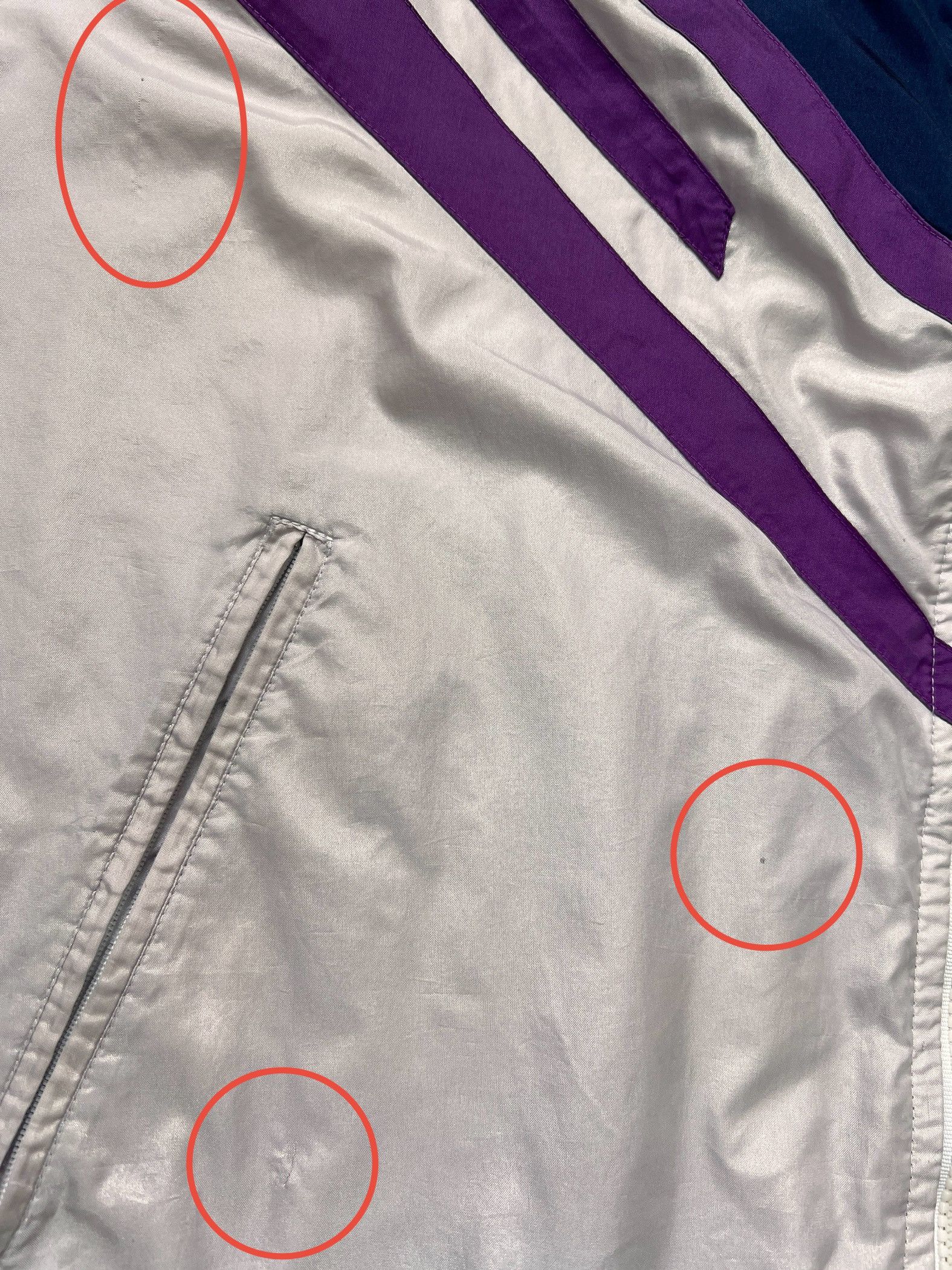 Adidas Vintage Adidas Chevron Panel Windbreaker Jacket - Size L Size US L / EU 52-54 / 3 - 10 Thumbnail